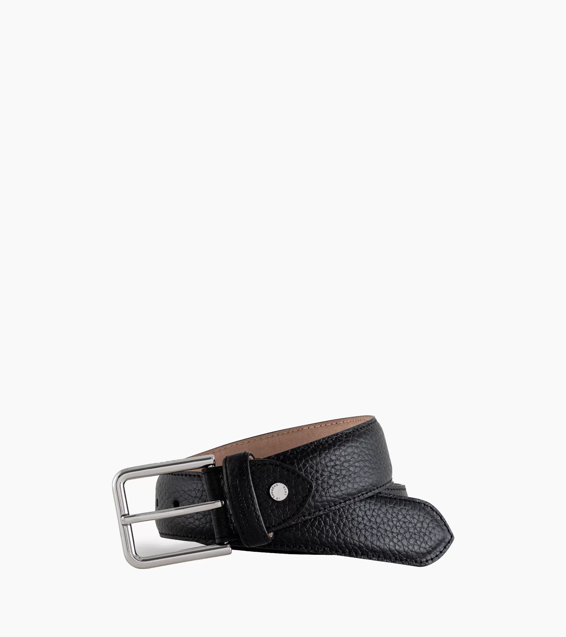 Homme Le Tanneur Ceinture homme avec boucle carrée Charles en cuir grainé -