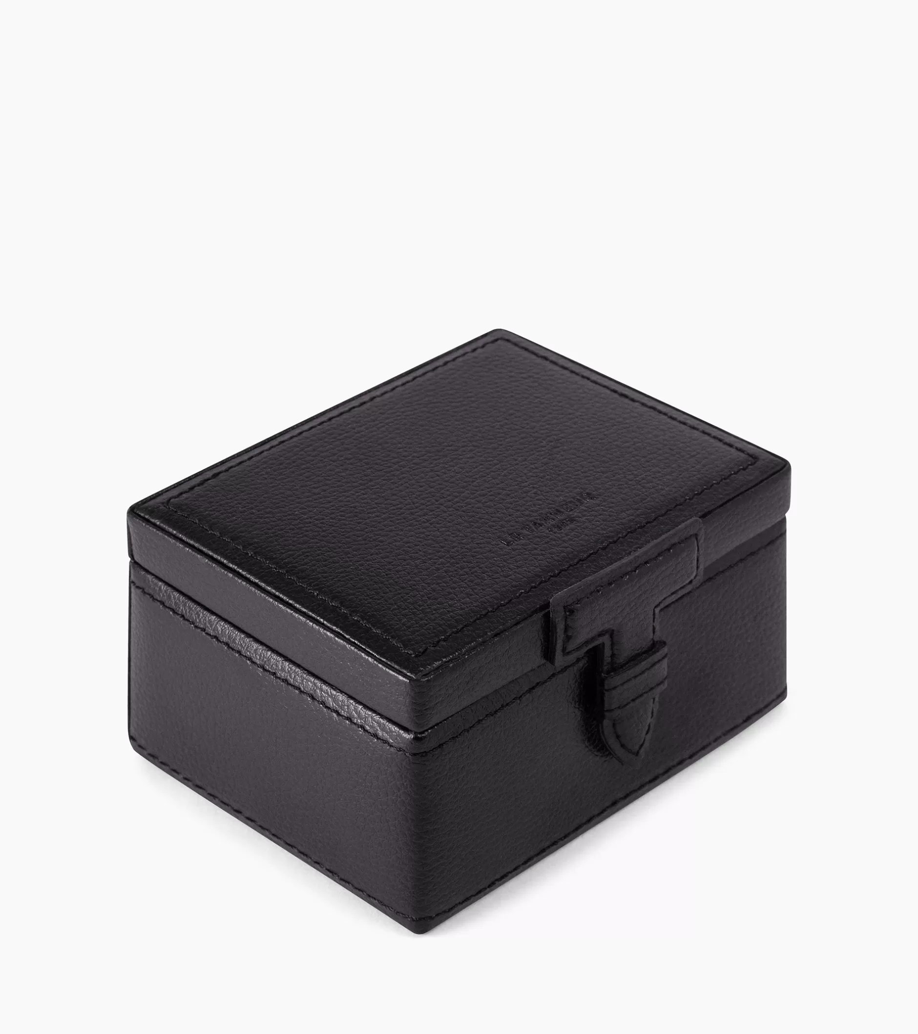 Homme Le Tanneur Coffret boutons de manchettes en cuir - Black