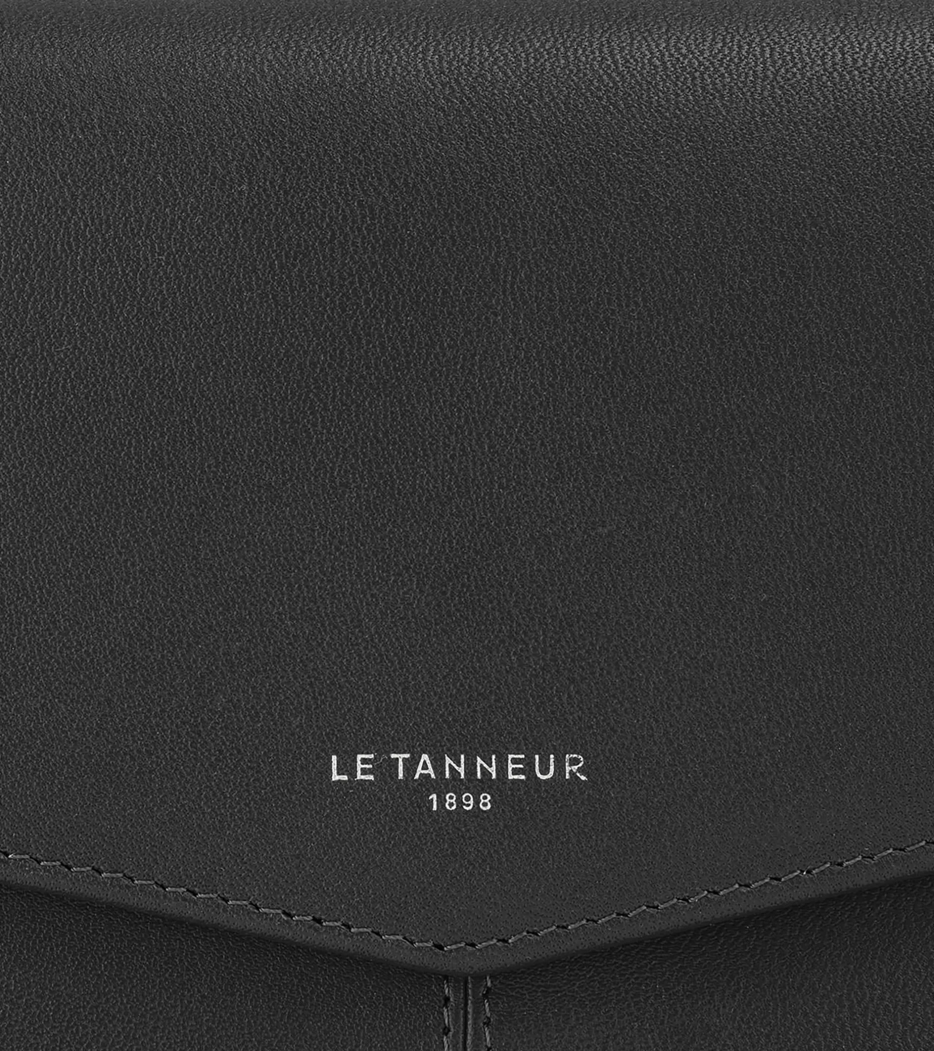 Femme Le Tanneur Compagnon à rabat Charlotte en cuir lisse - Black