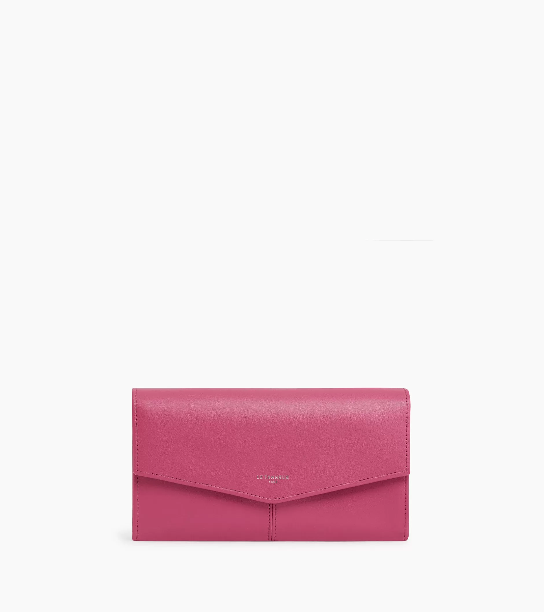 Femme Le Tanneur Compagnon zippé Charlotte en cuir lisse - Pink Fuxia