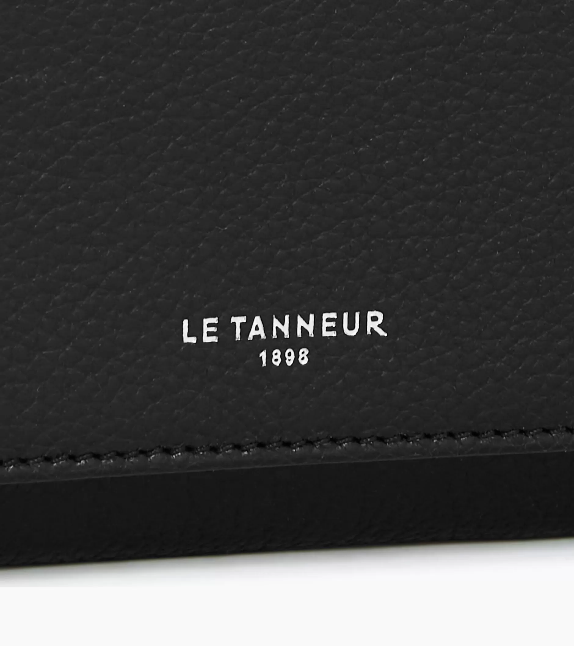 Femme Le Tanneur Compagnon zippé Emilie en cuir grainé - Black