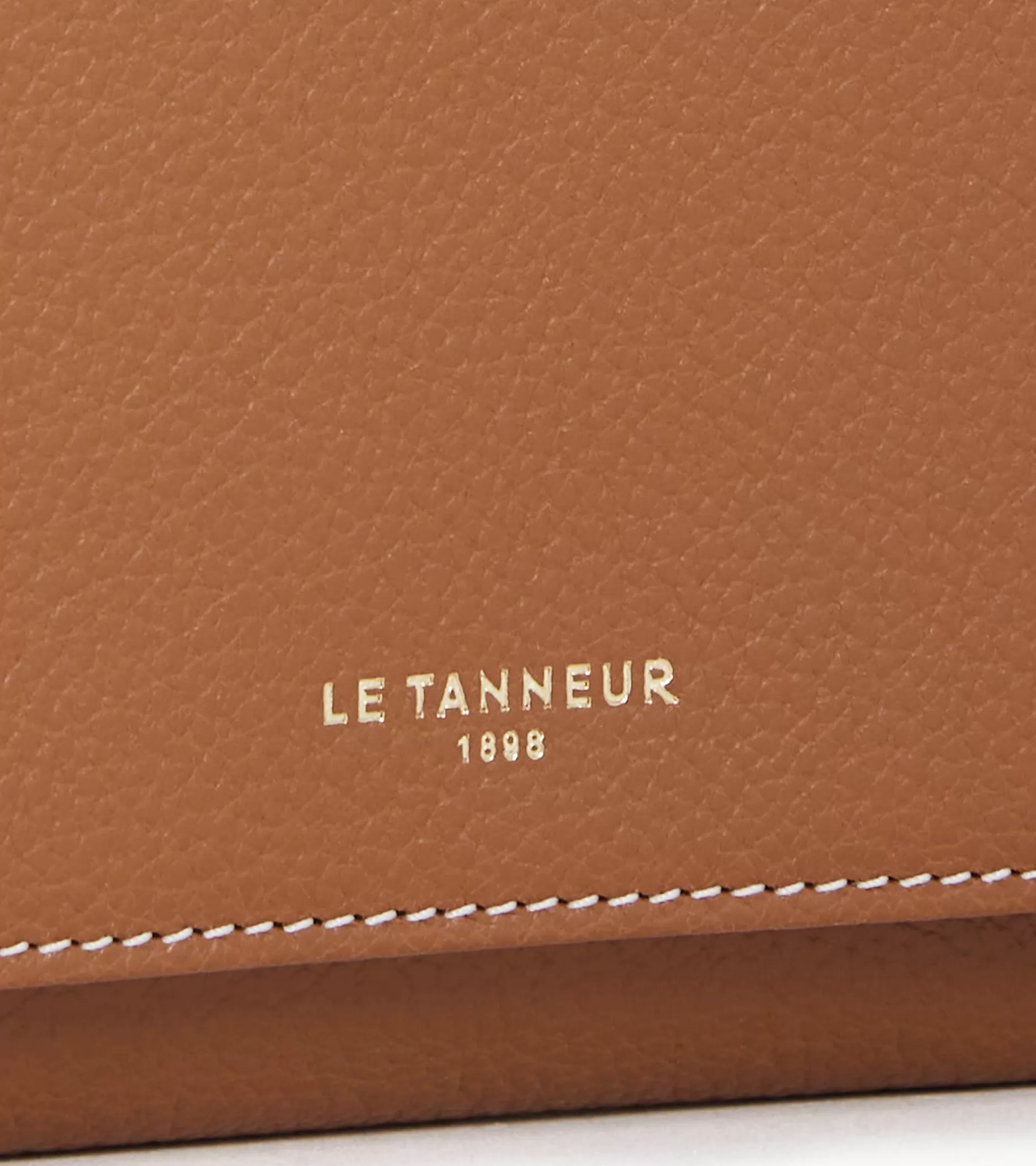 Femme Le Tanneur Compagnon zippé Emilie en cuir grainé - Brown Tan