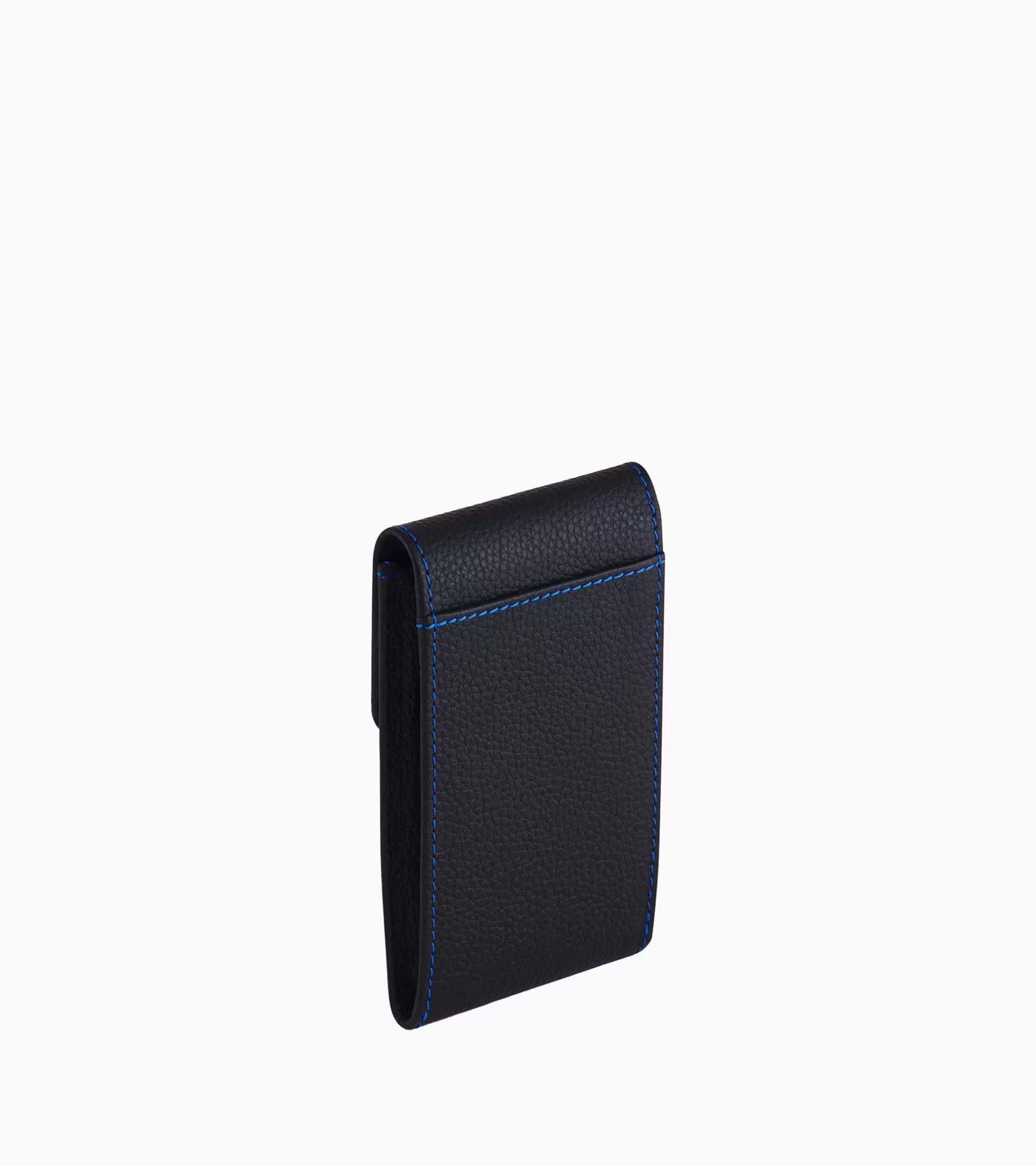 Femme Le Tanneur Etui clés à rabat Charles en cuir grainé - Black Le Bleu