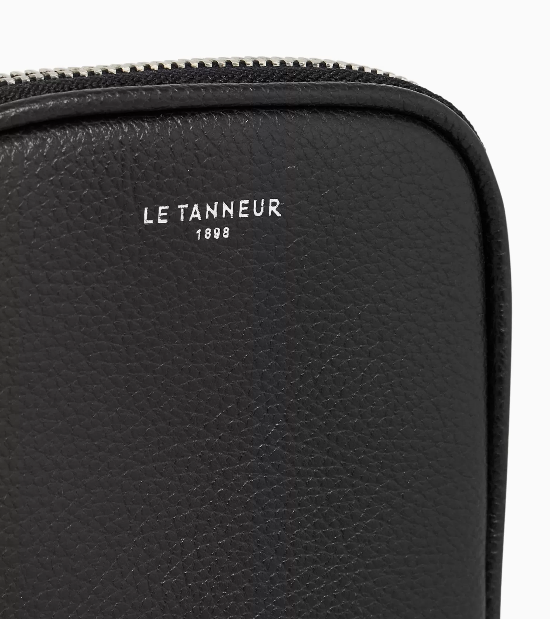 Femme Le Tanneur Etui téléphone Emile en cuir grainé - Black