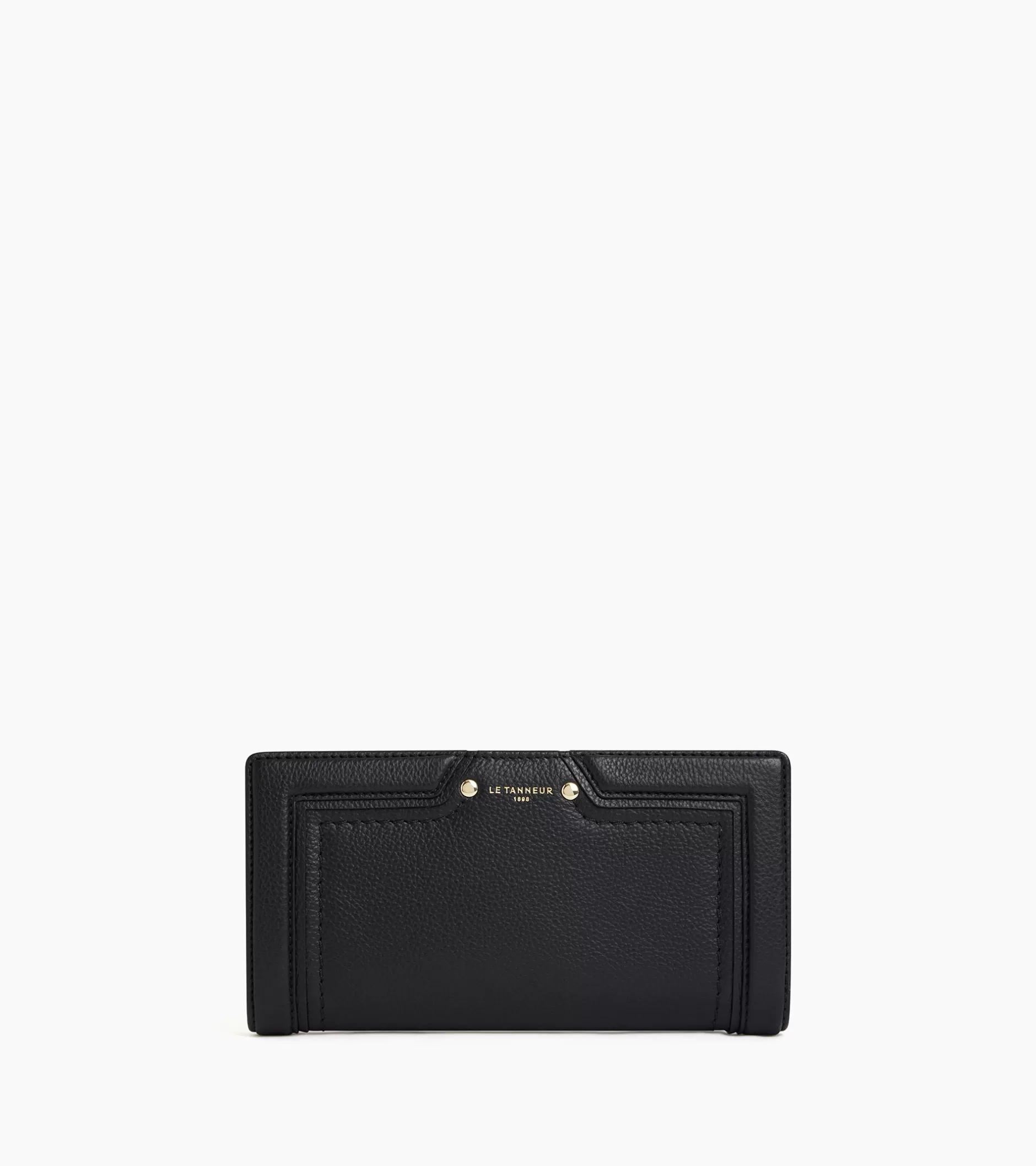 Femme Le Tanneur Grand portefeuille Ella en cuir grainé - Black