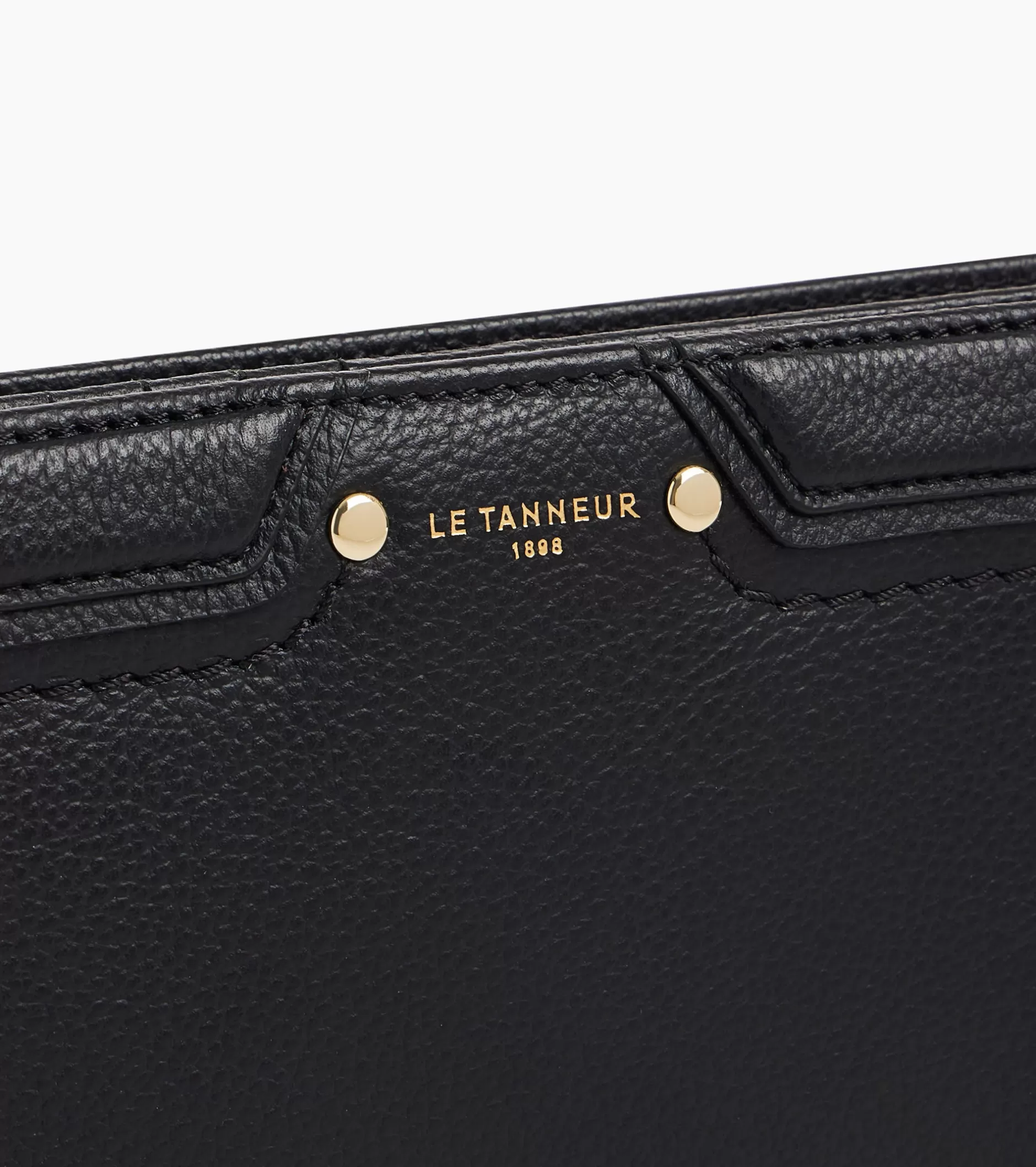 Femme Le Tanneur Grand portefeuille Ella en cuir grainé - Black