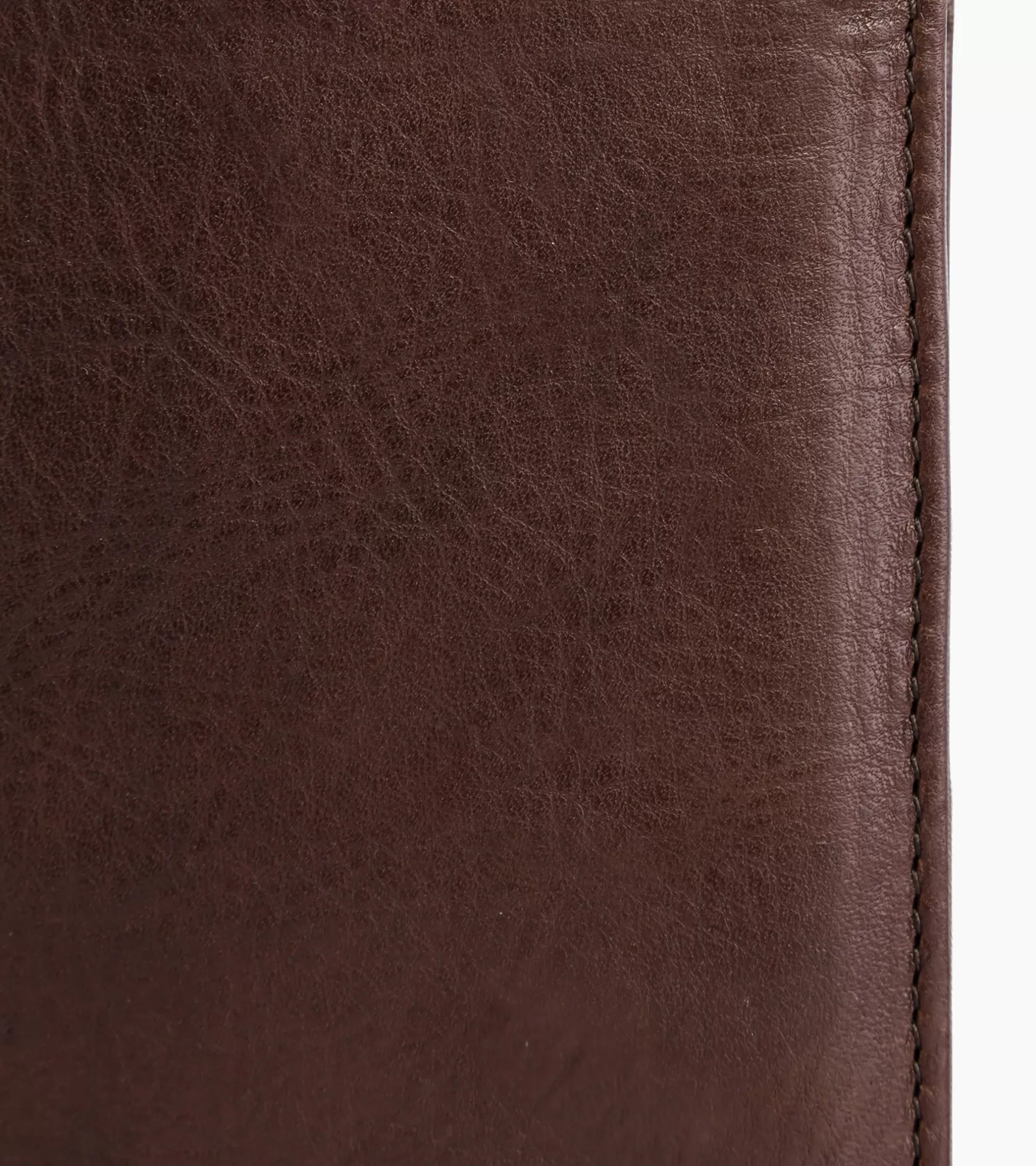Homme Le Tanneur Grand portefeuille vertical zippé 3 volets Gary en cuir huilé - Brown
