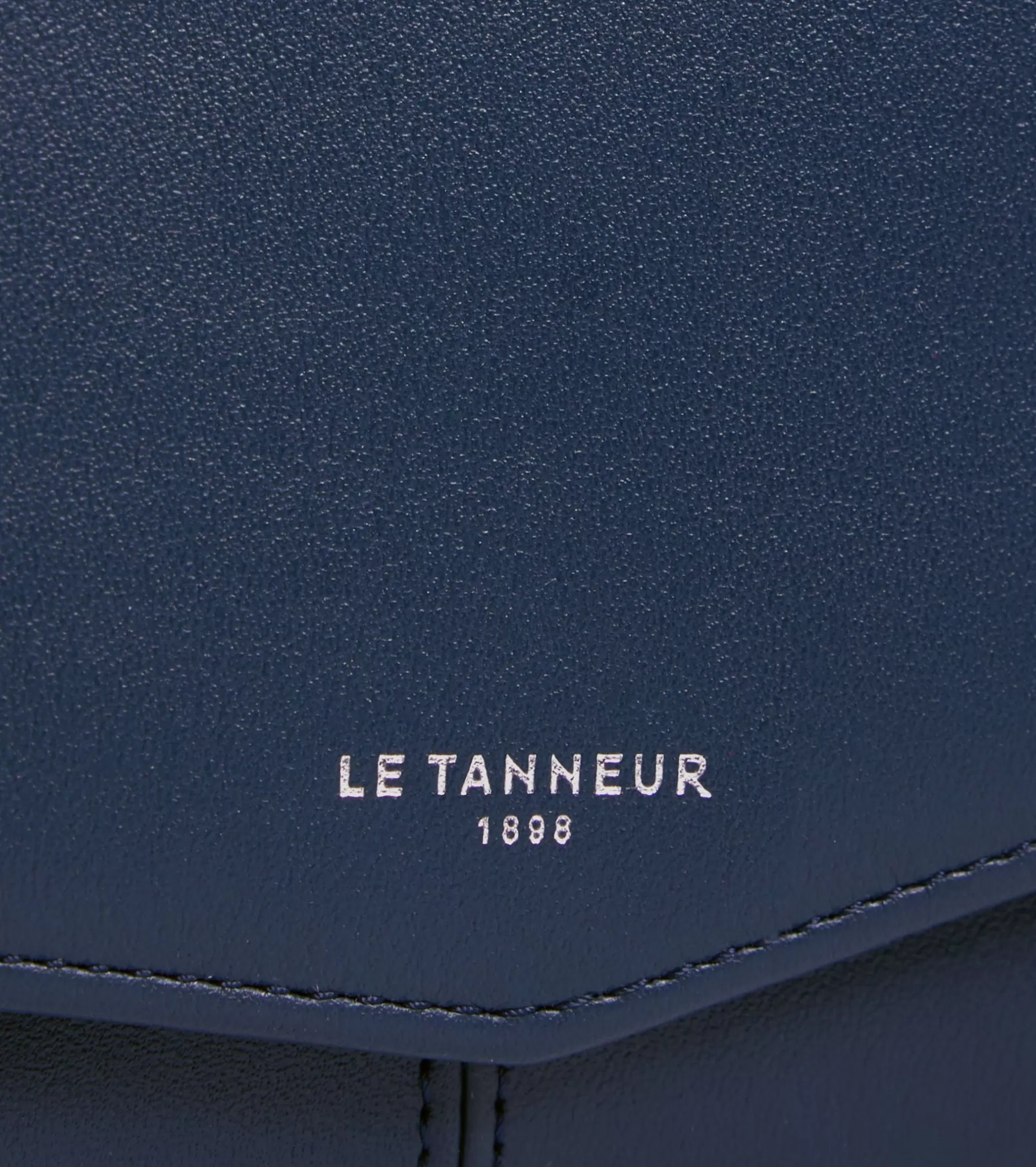 Femme Le Tanneur Grand portefeuille zippé Charlotte en cuir lisse - Twilight Blue