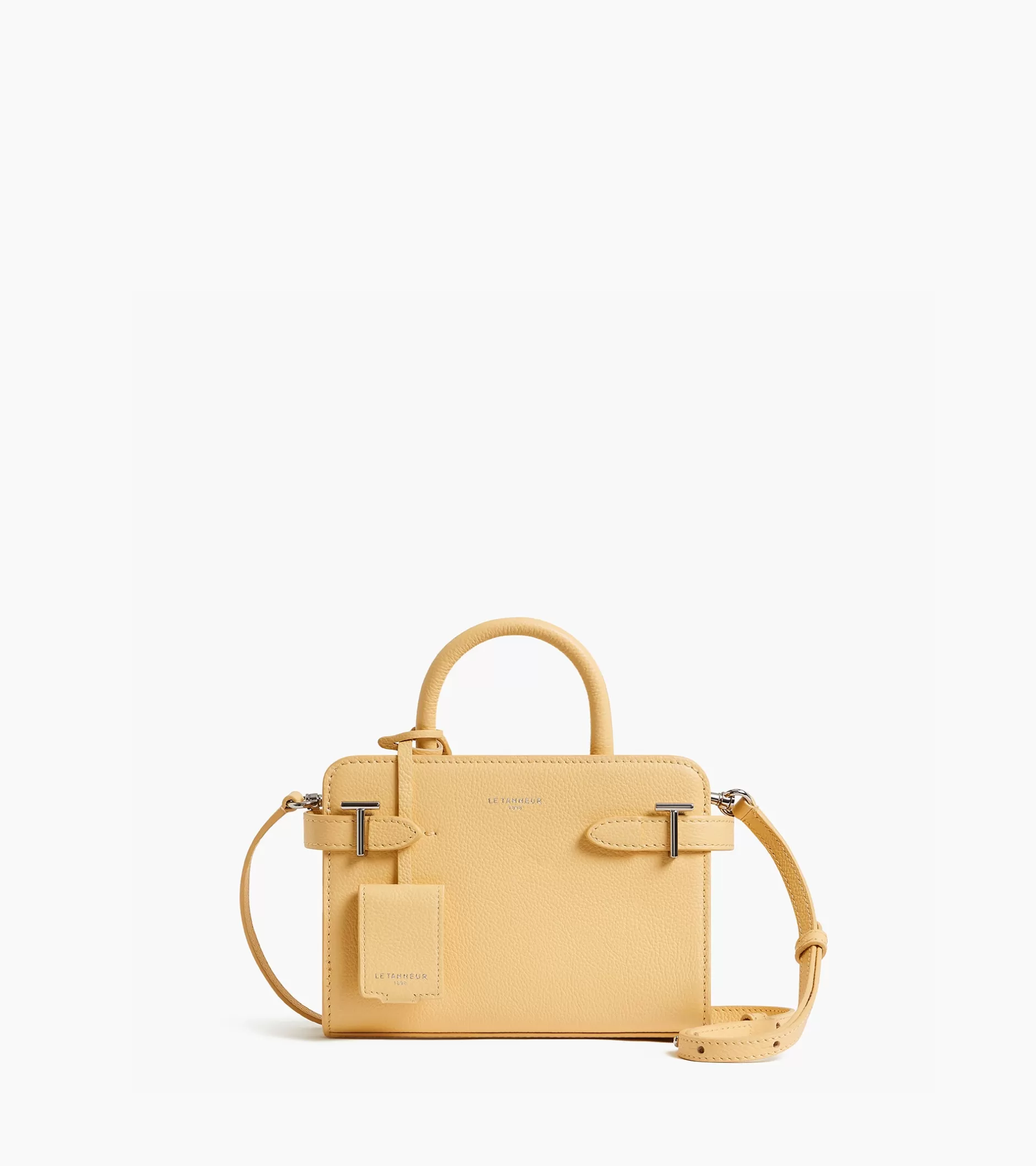 Femme Le Tanneur Mini sac à main Emilie en cuir grainé - AURORE