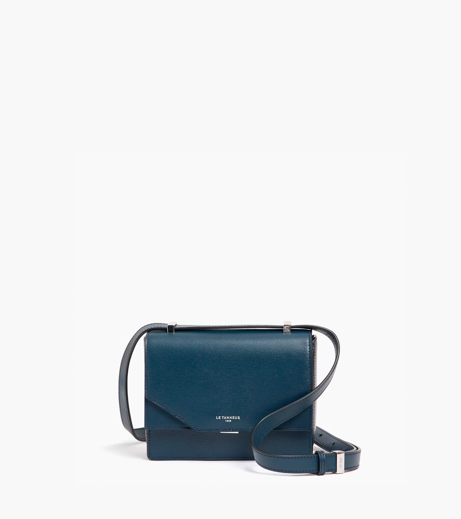 Femme Le Tanneur Mini sac bandoulière Naya en cuir liégé - Twilight Blue