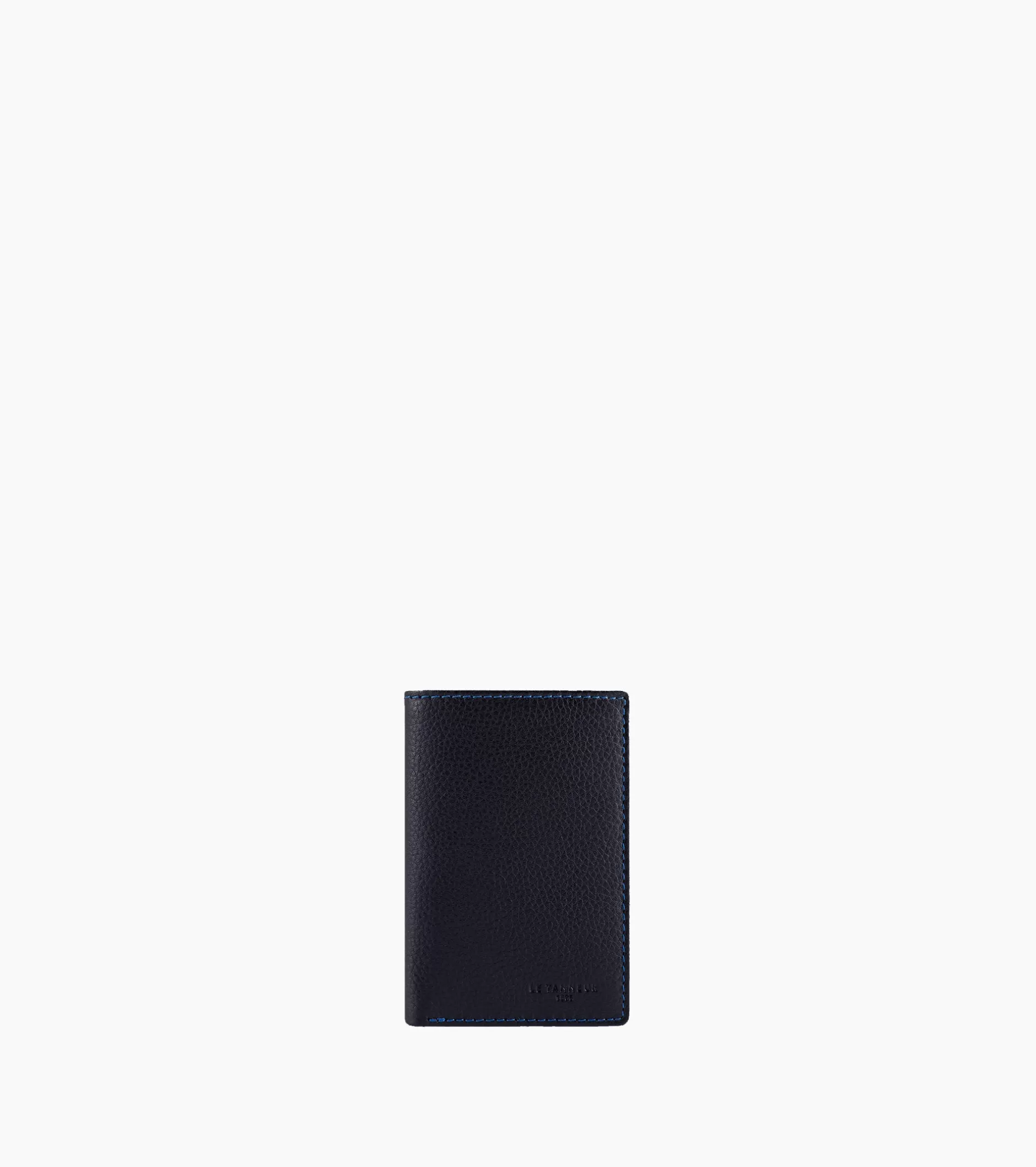 Homme Le Tanneur Petit porte cartes Charles en cuir grainé - Black Le Bleu