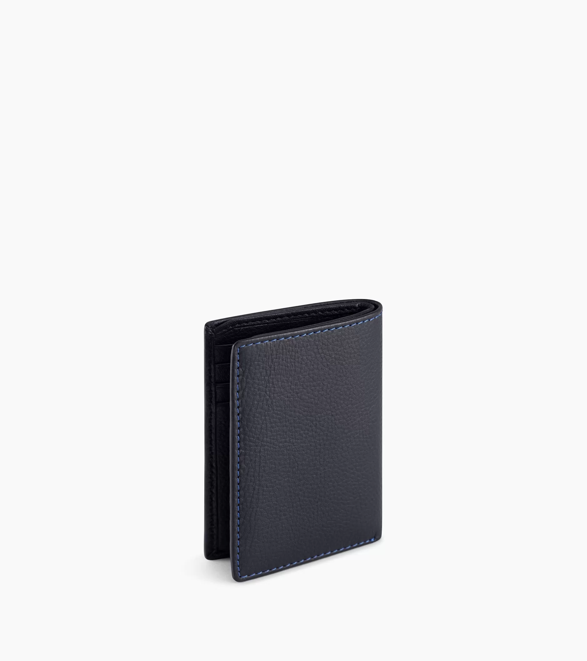 Homme Le Tanneur Petit porte cartes Charles en cuir grainé - Black Le Bleu