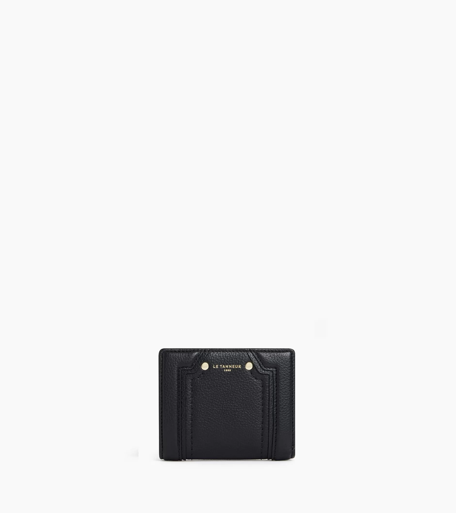 Femme Le Tanneur Petit portefeuille Ella en cuir grainé - Black