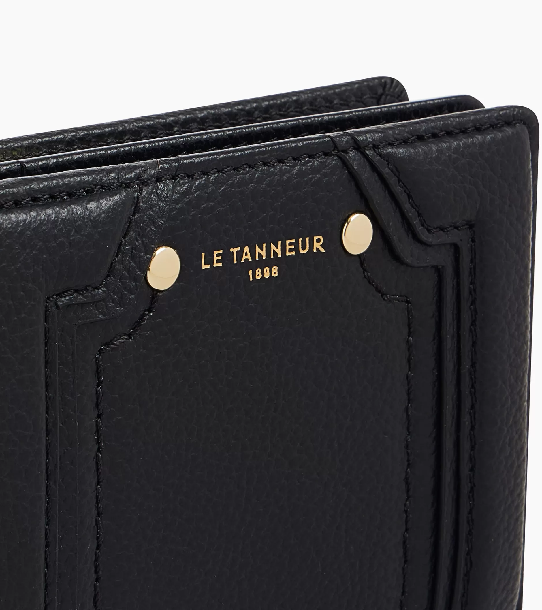 Femme Le Tanneur Petit portefeuille Ella en cuir grainé - Black