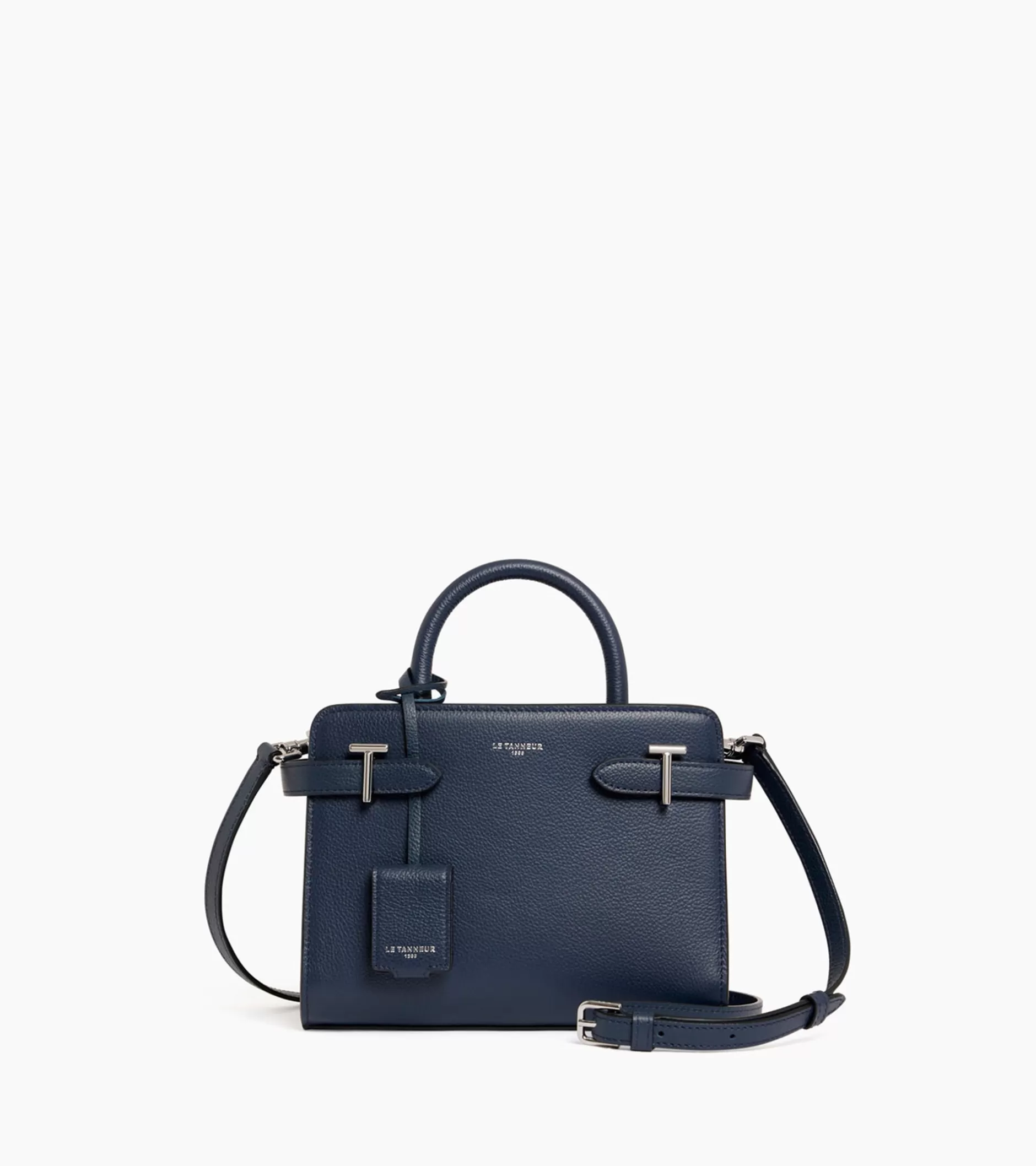 Femme Le Tanneur Petit sac à main Emilie en cuir grainé - Twilight Blue