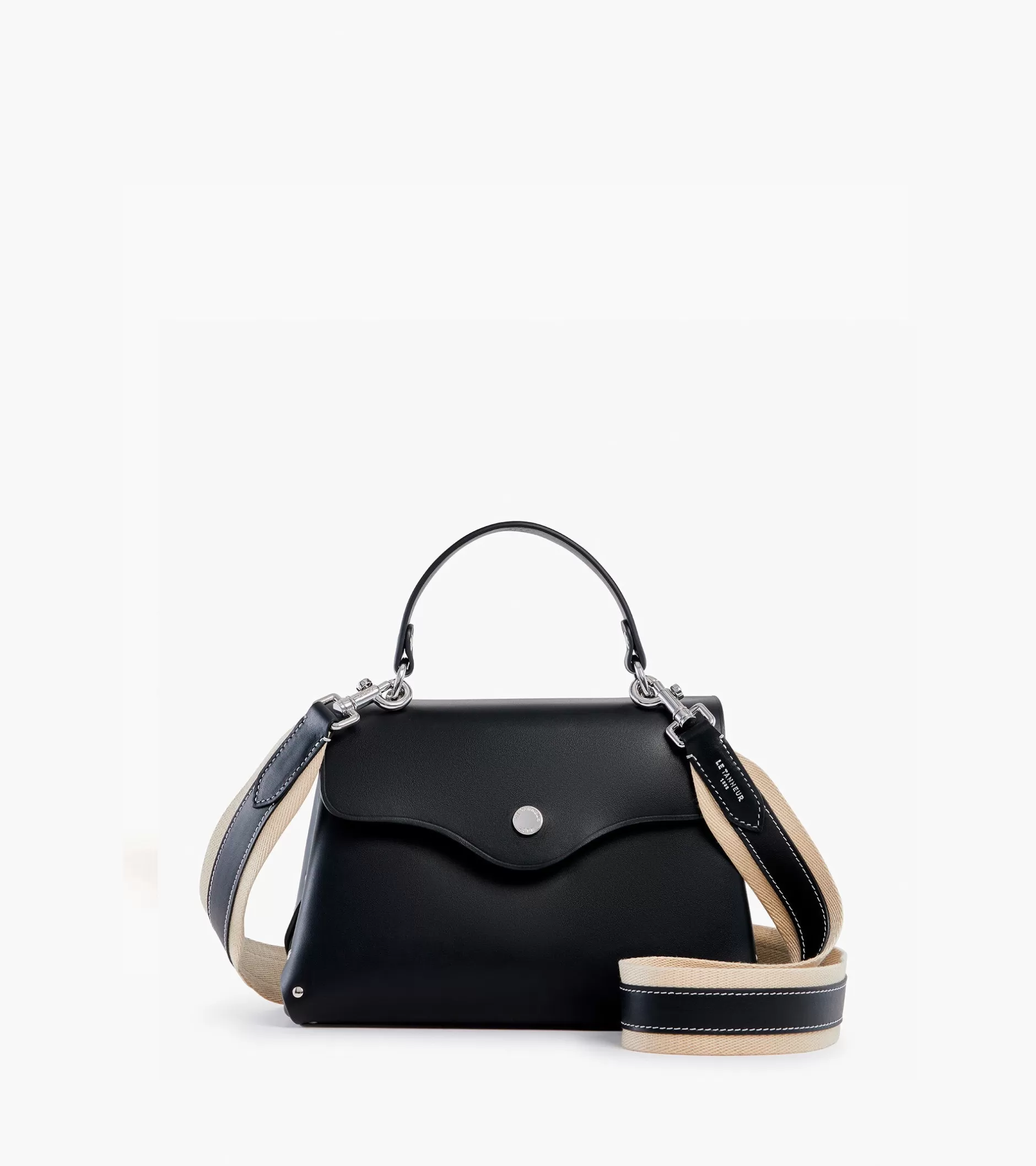 Femme Le Tanneur Petit sac à main Sans Couture en cuir lisse - Black