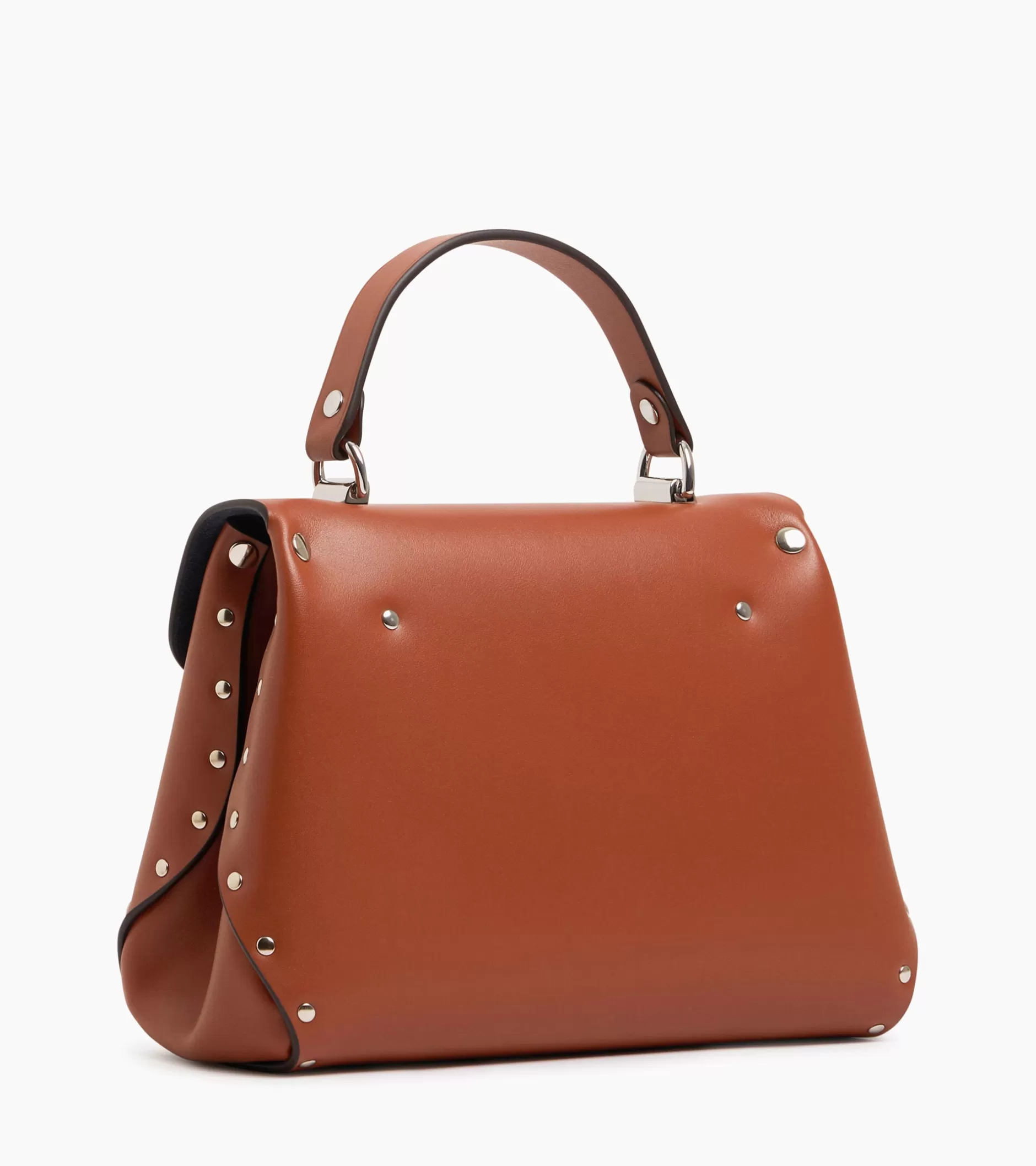 Femme Le Tanneur Petit sac à main Sans Couture en cuir lisse - Mahogany Brown