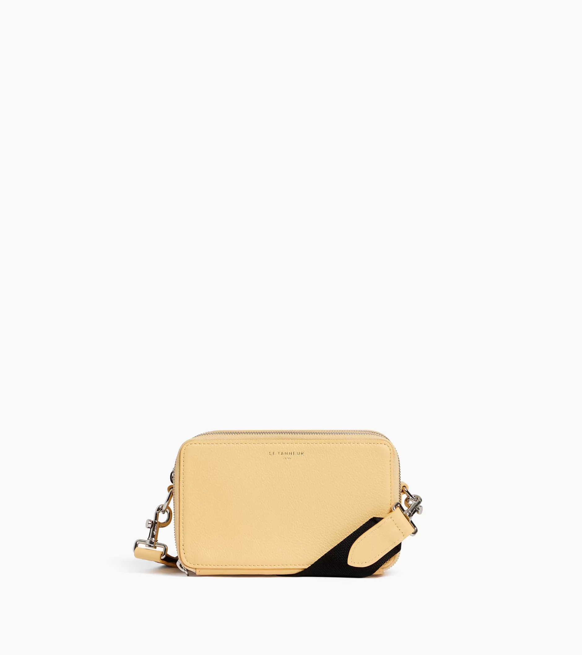 Homme Le Tanneur Petit sac bandoulière 2 compartiments Emile en cuir grainé - AURORE