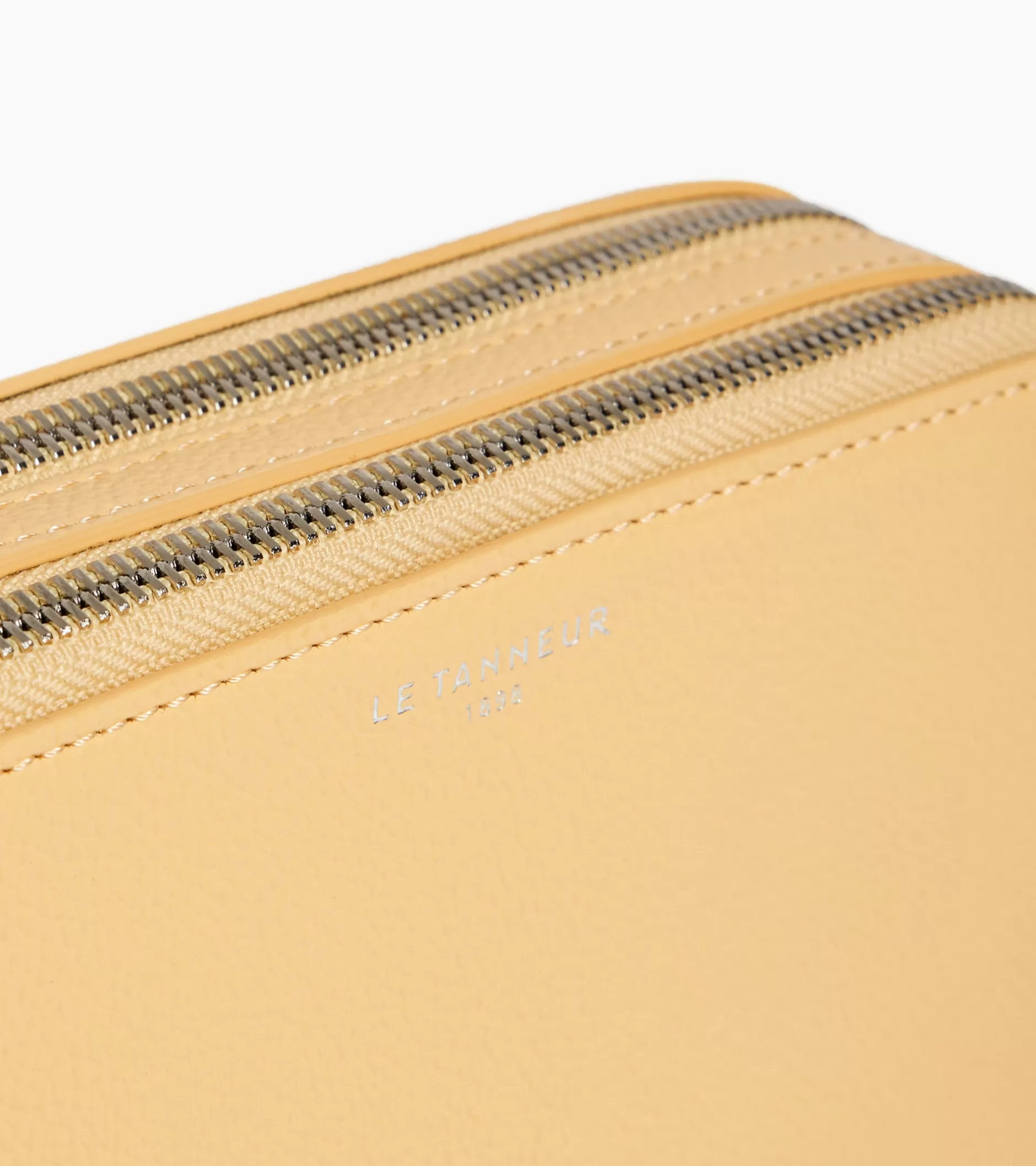 Homme Le Tanneur Petit sac bandoulière 2 compartiments Emile en cuir grainé - AURORE