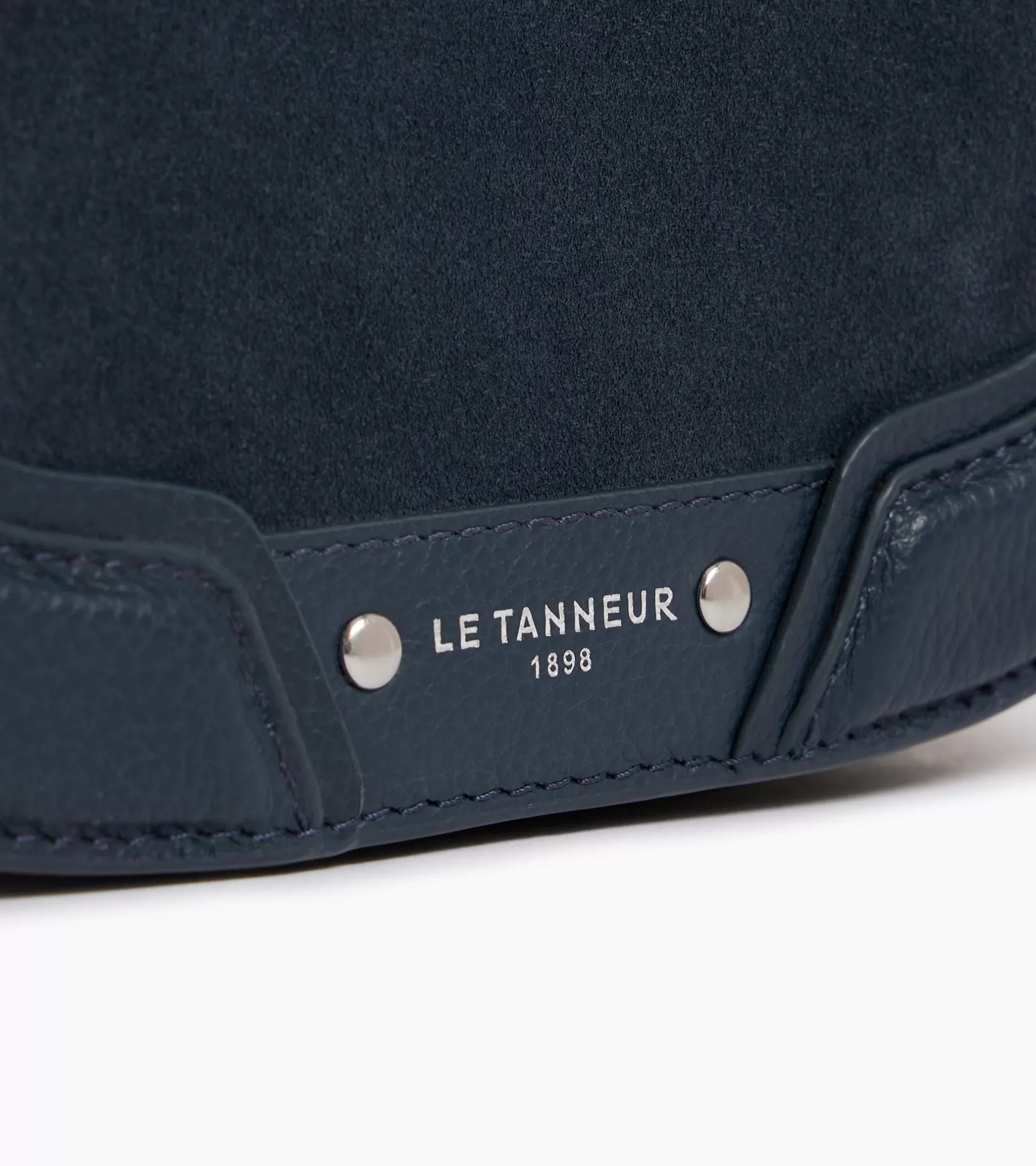 Femme Le Tanneur Petit sac bandoulière Ella en cuir grainé et nubuck - Twilight Blue