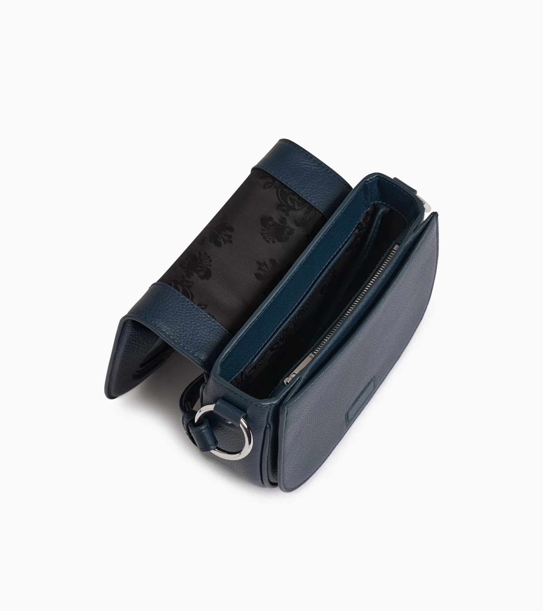 Femme Le Tanneur Petit sac bandoulière Ella en cuir grainé et nubuck - Twilight Blue