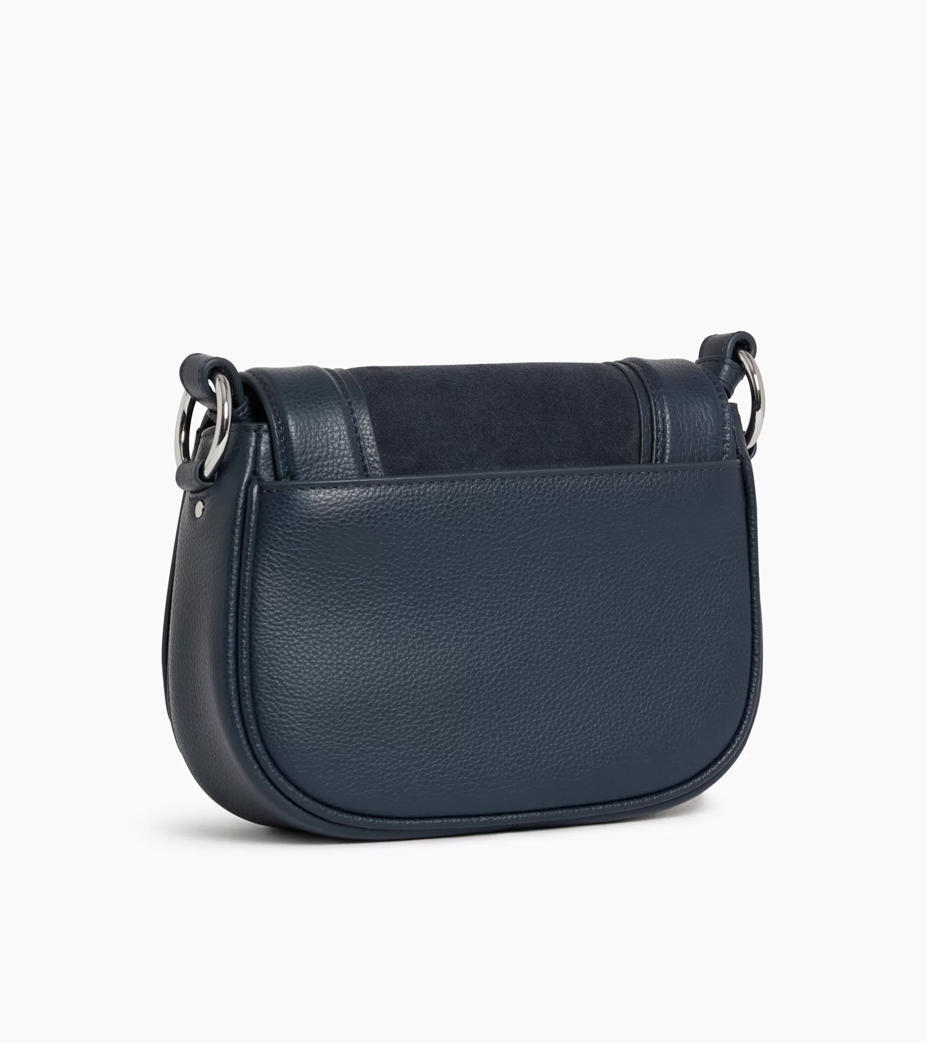 Femme Le Tanneur Petit sac bandoulière Ella en cuir grainé et nubuck - Twilight Blue