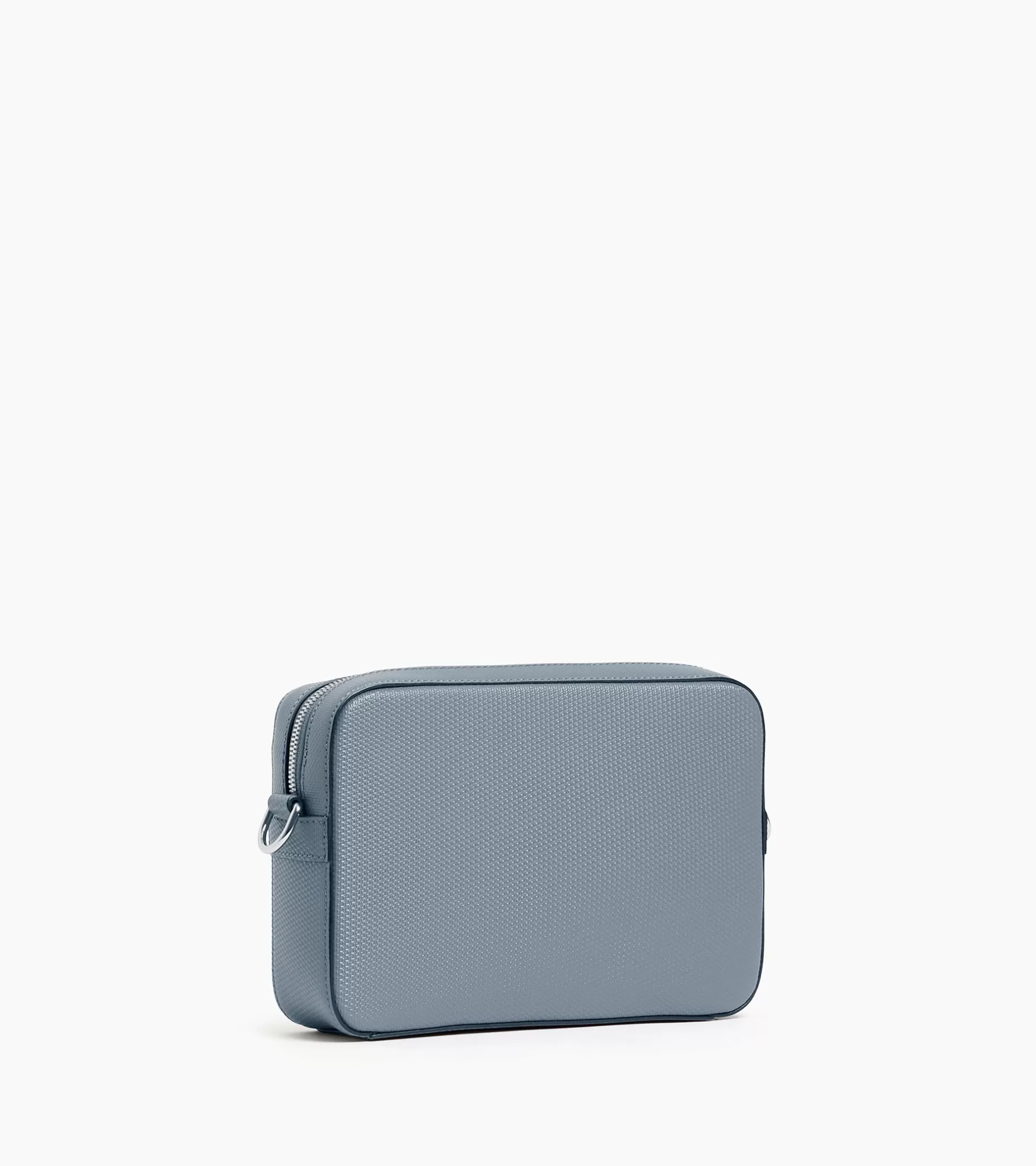 Homme Le Tanneur Petit sac bandoulière Emile en cuir signature T - BLEU ARGILE