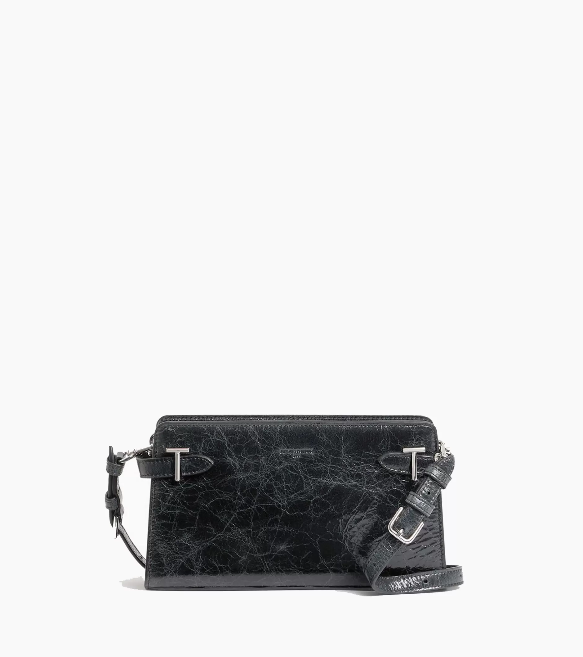 Femme Le Tanneur Petit sac bandoulière Emilie en cuir froissé - 1