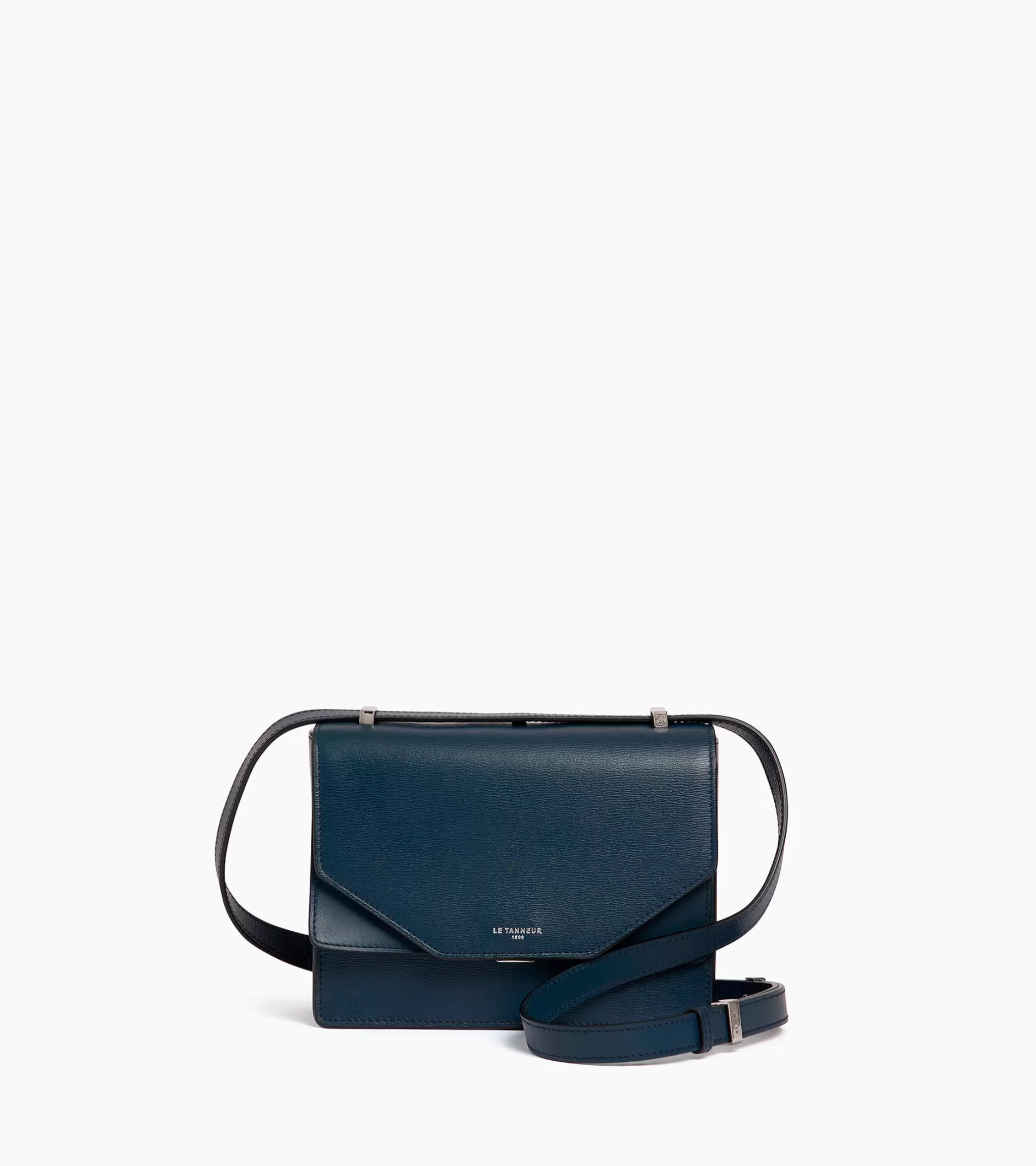 Femme Le Tanneur Petit sac bandoulière Naya en cuir liégé - Twilight Blue