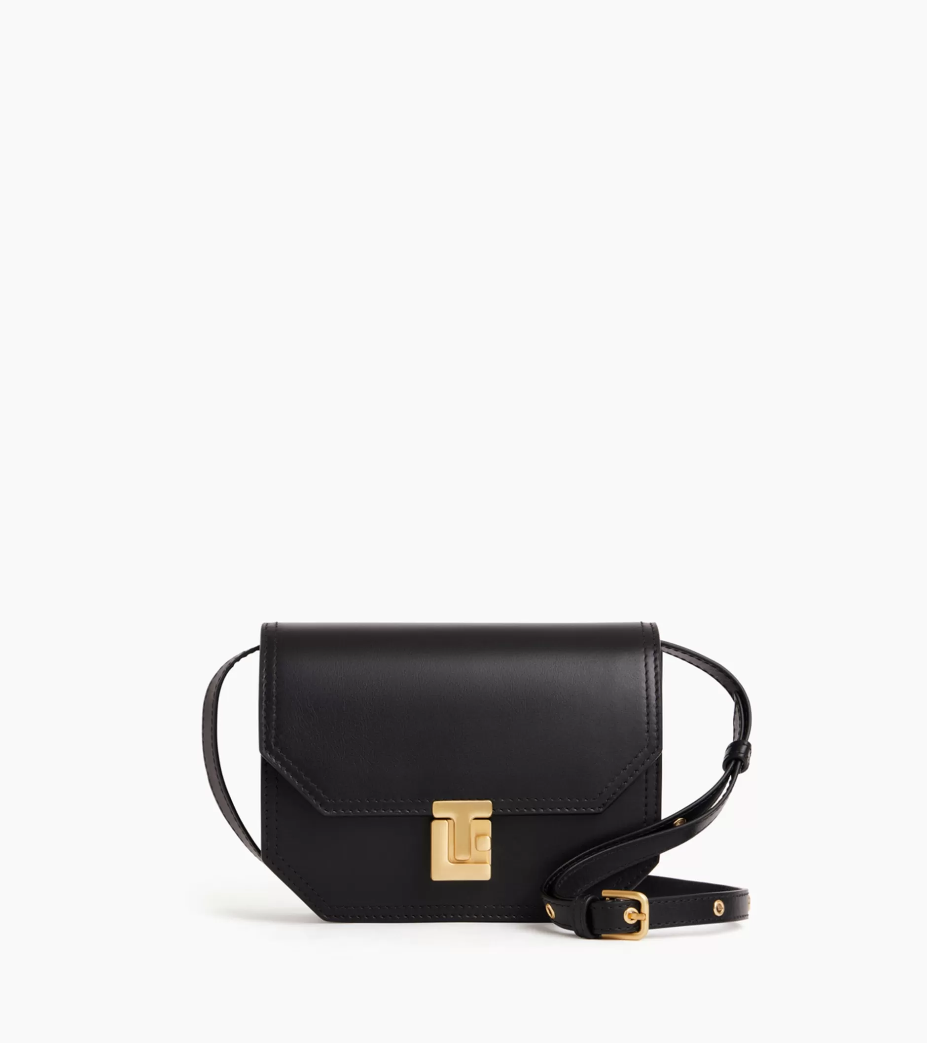 Femme Le Tanneur Petit sac bandoulière Rose en cuir lisse - Black