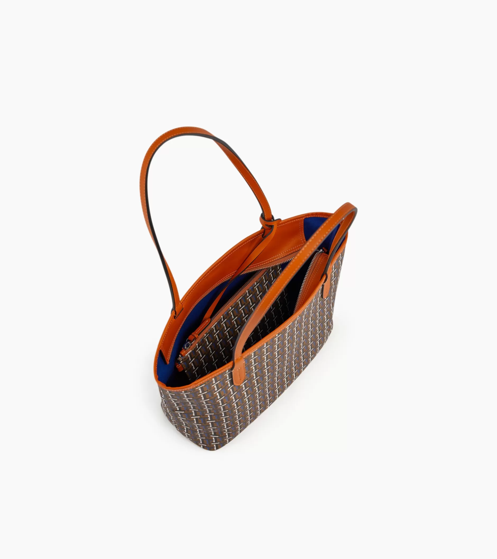Femme Le Tanneur Petit sac cabas Camille en toile monogramme - Brown Monogram Print