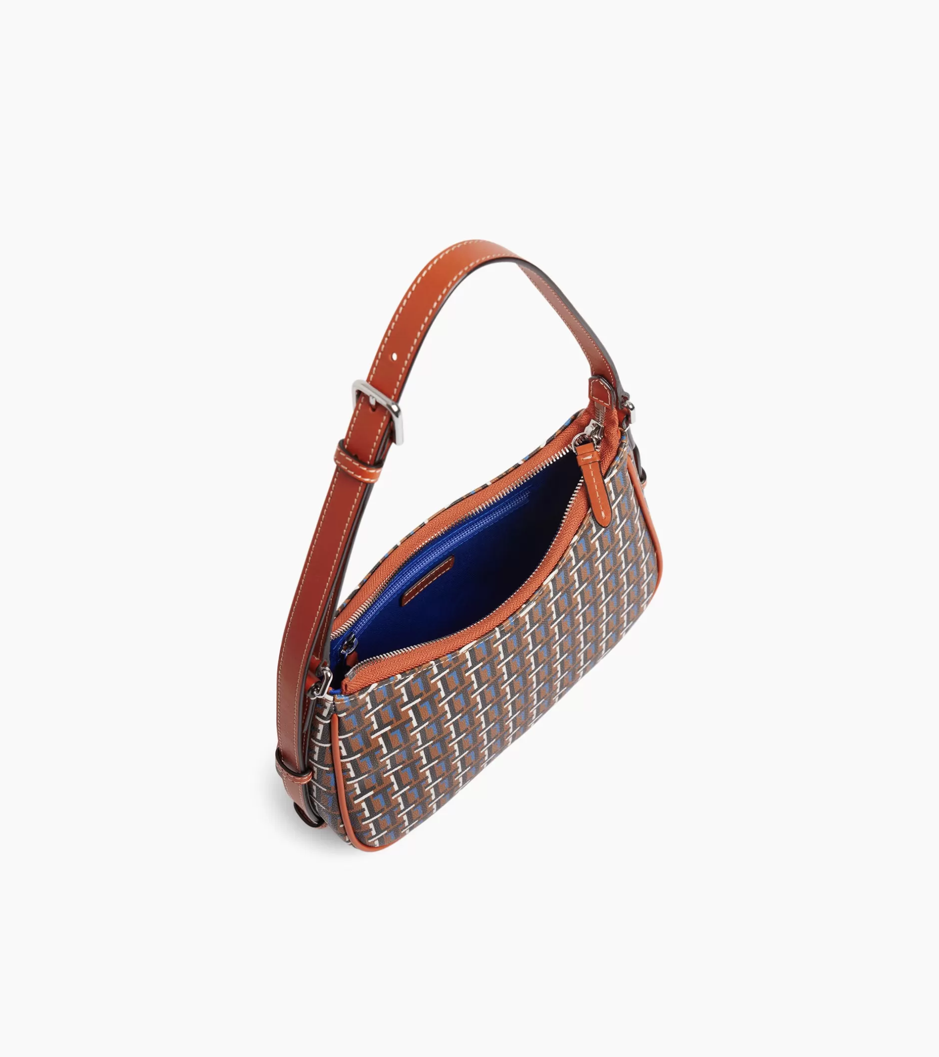 Femme Le Tanneur Petit sac porté épaule Camille en toile monogramme - SIGNATURE LT