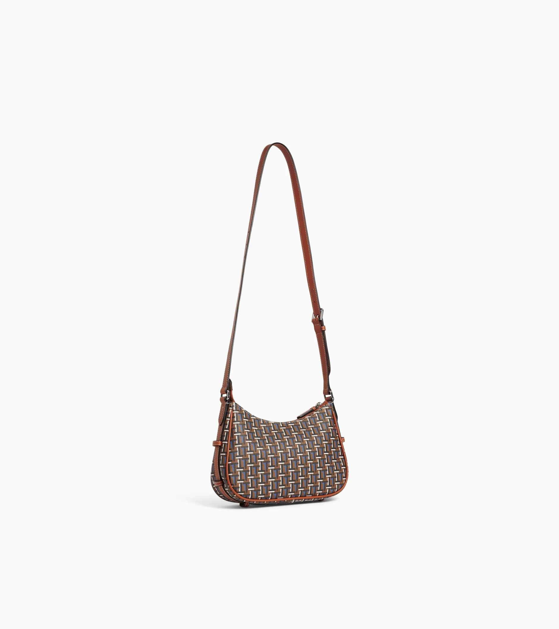 Femme Le Tanneur Petit sac porté épaule Camille en toile monogramme - SIGNATURE LT