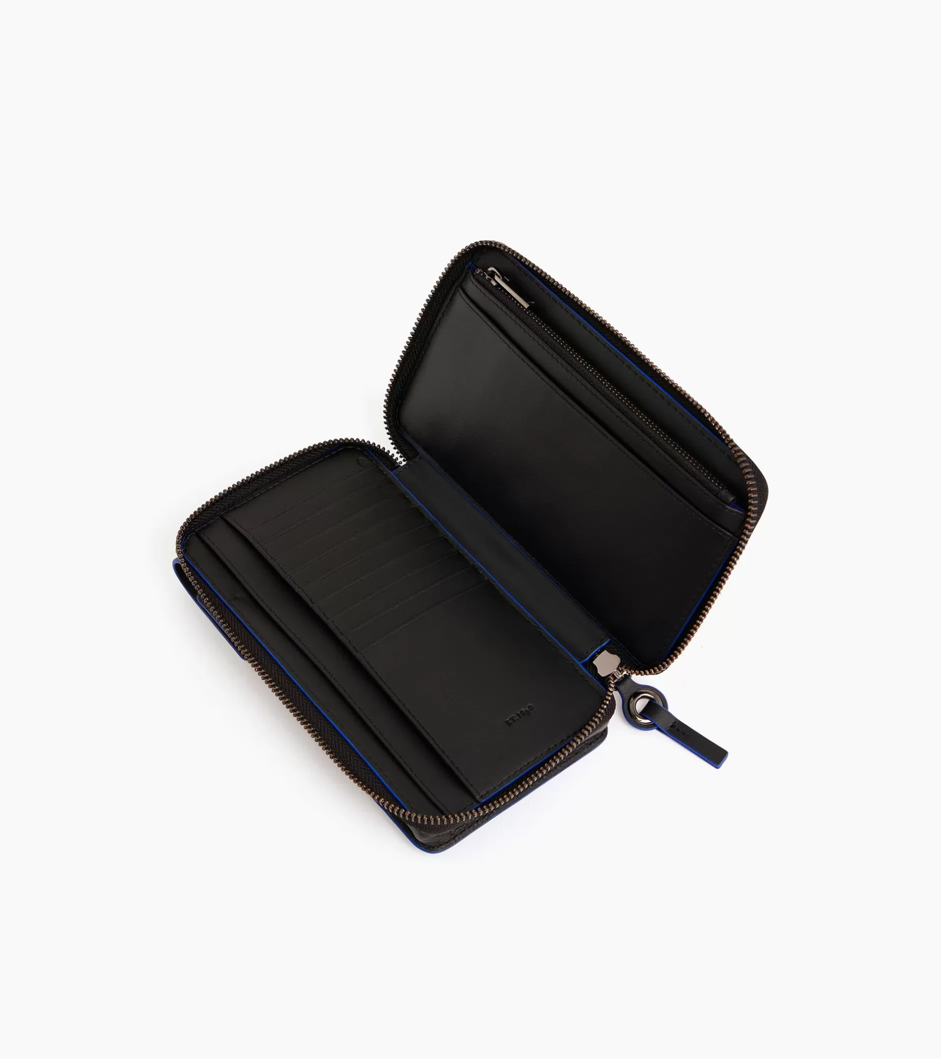 Femme Le Tanneur Pochette téléphone zippée tour de cou Alexis en cuir grainé - Black