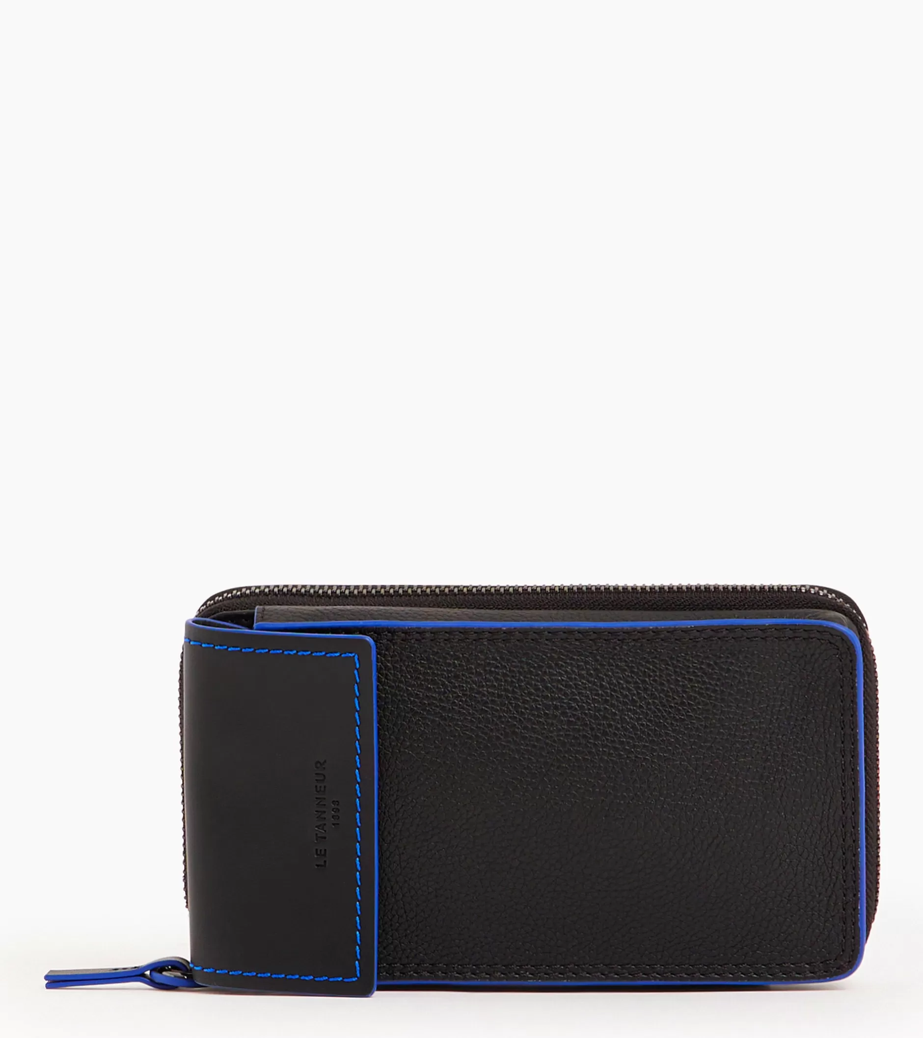 Femme Le Tanneur Pochette téléphone zippée tour de cou Alexis en cuir grainé - Black