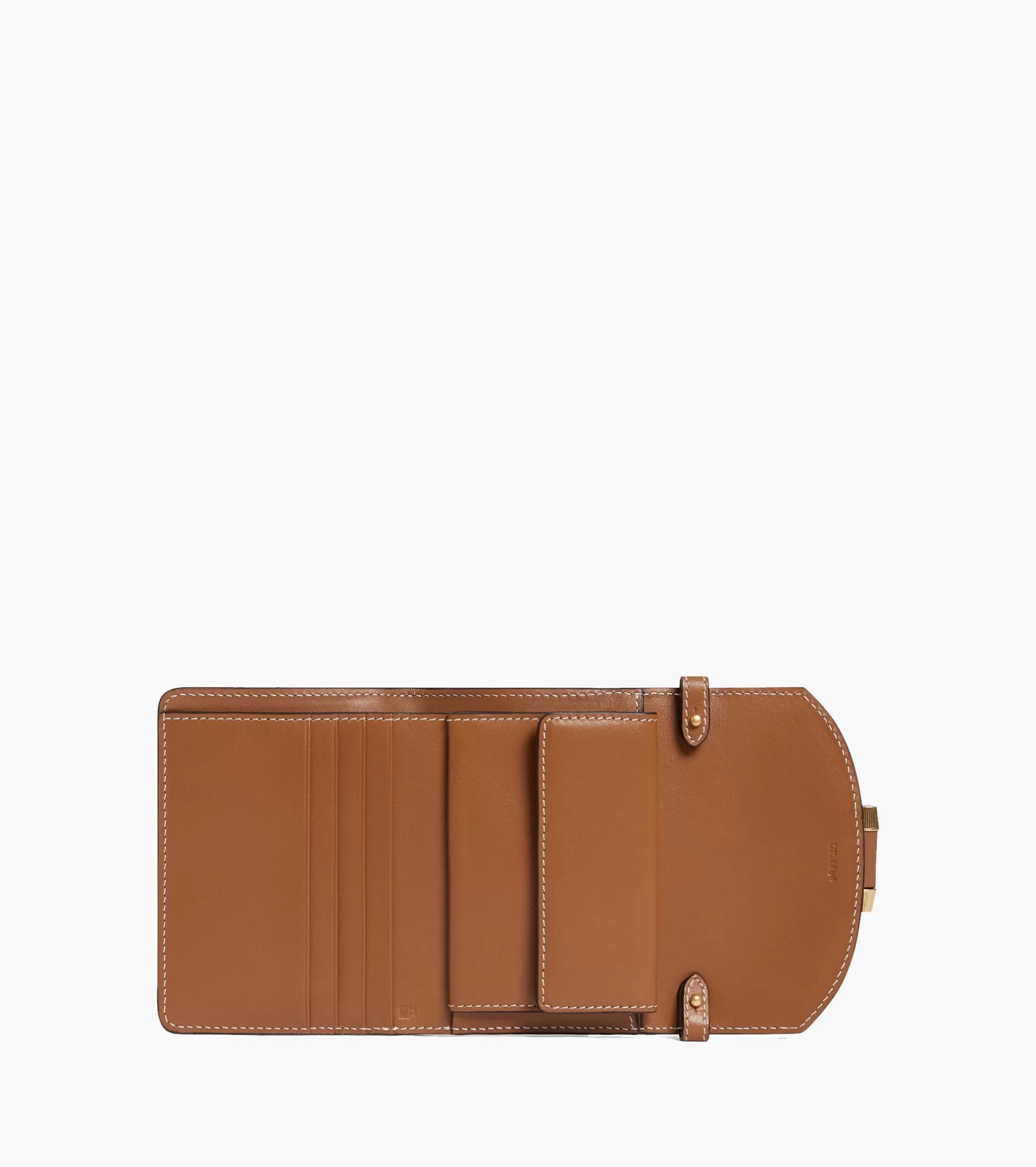 Femme Le Tanneur Porte cartes à bandoulière amovible Pia en cuir lisse - TAN