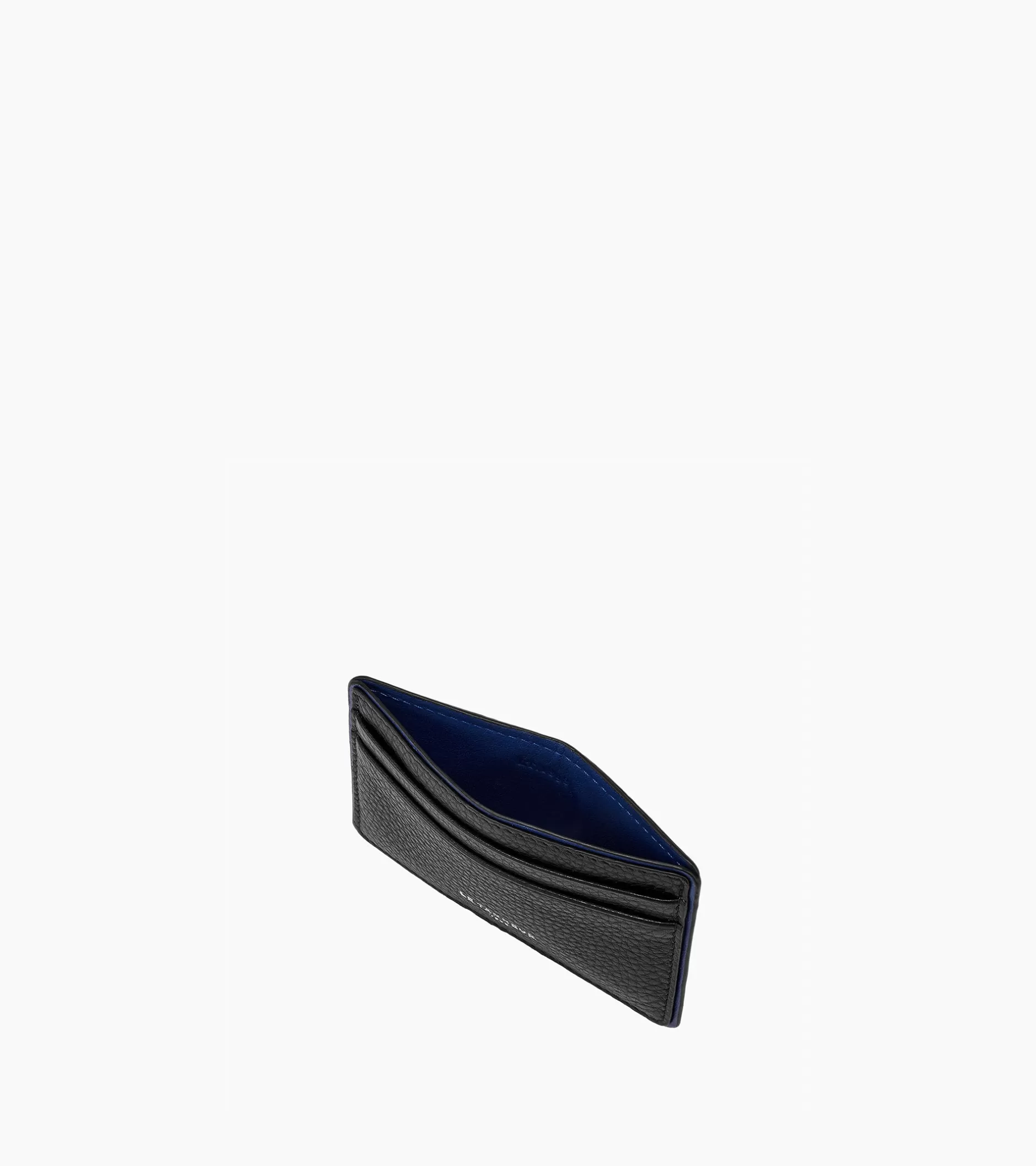 Homme Le Tanneur Porte cartes Augustin en cuir grainé - Black Le Bleu
