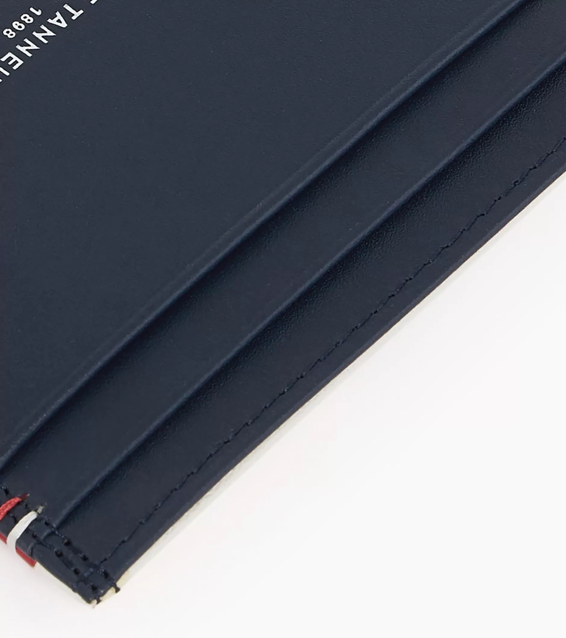 Homme Le Tanneur Porte cartes Martin en cuir lisse - Blue White Red