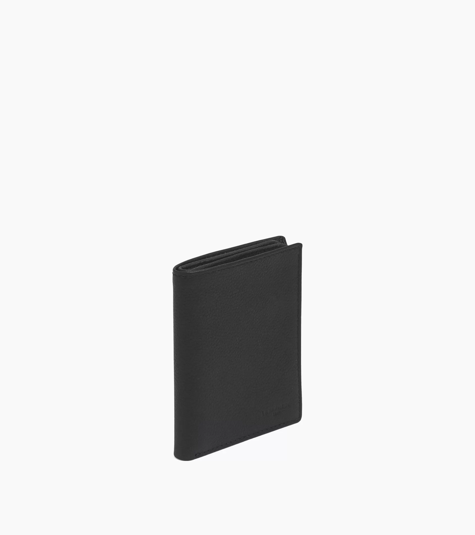 Homme Le Tanneur Porte cartes moyen modèle Charles en cuir grainé - Black