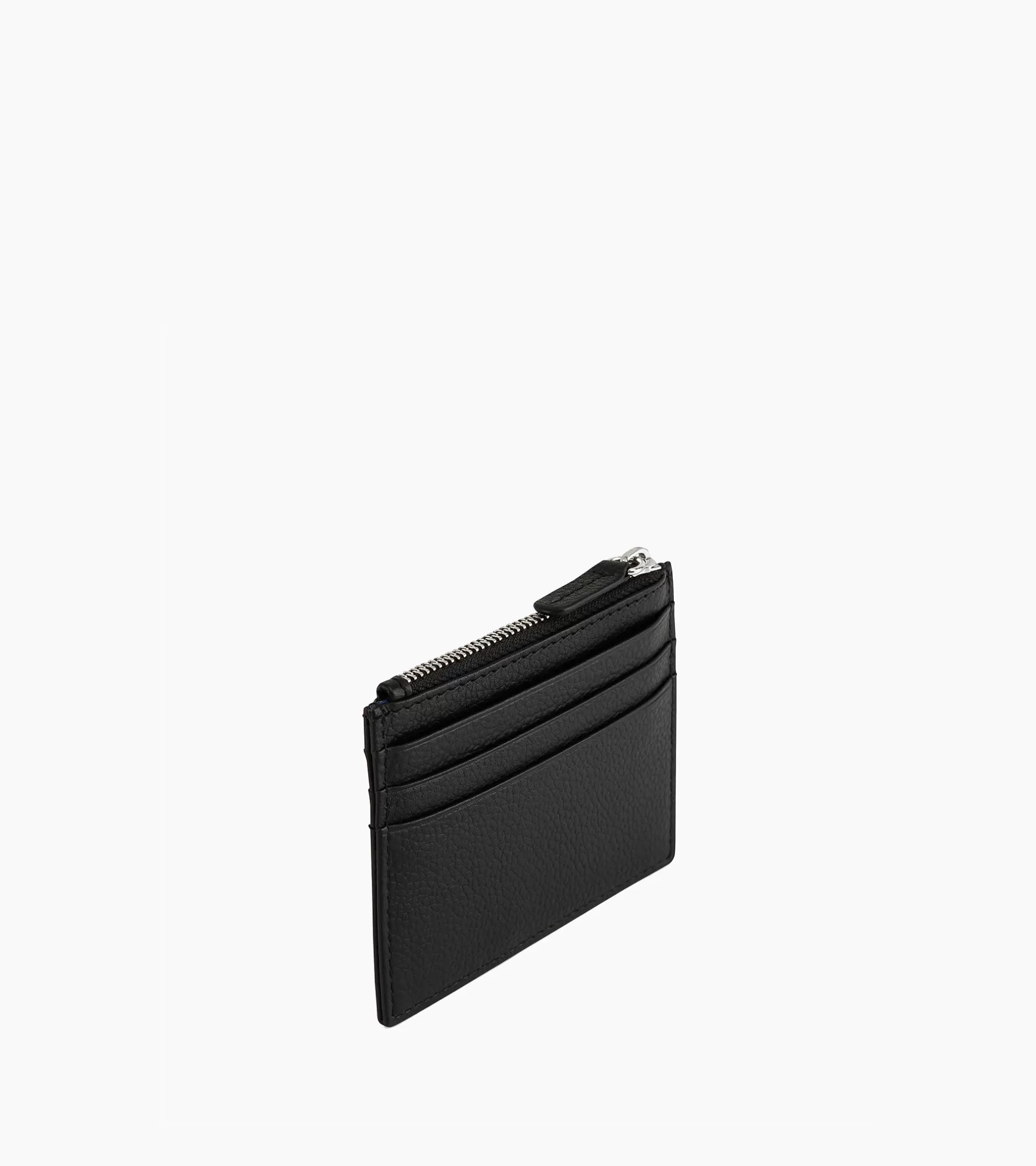 Homme Le Tanneur Porte cartes zippé Charles en cuir grainé - Black