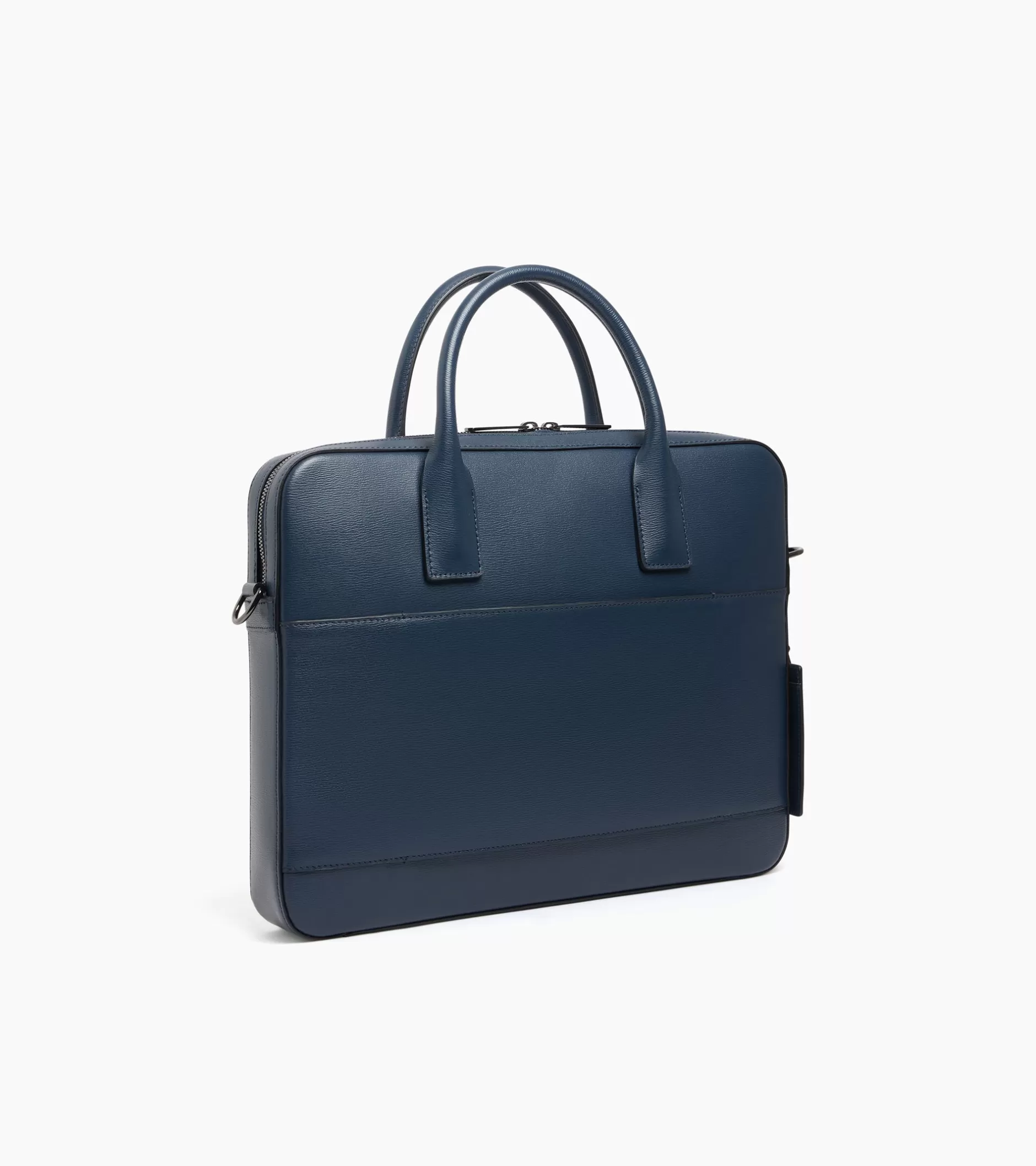 Femme Le Tanneur Porte document slim 14" Emile en cuir liégé - Twilight Blue