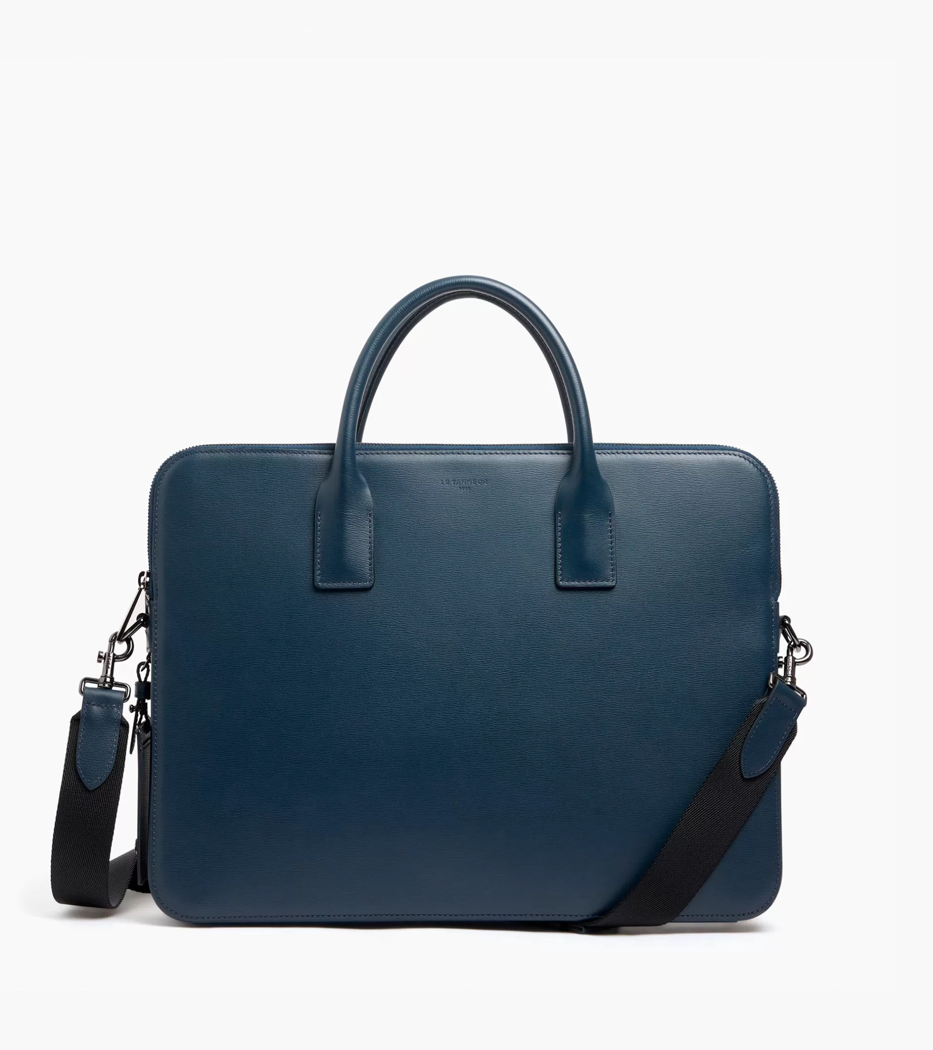 Femme Le Tanneur Porte documents 15" Emile slim en cuir liégé - Twilight Blue