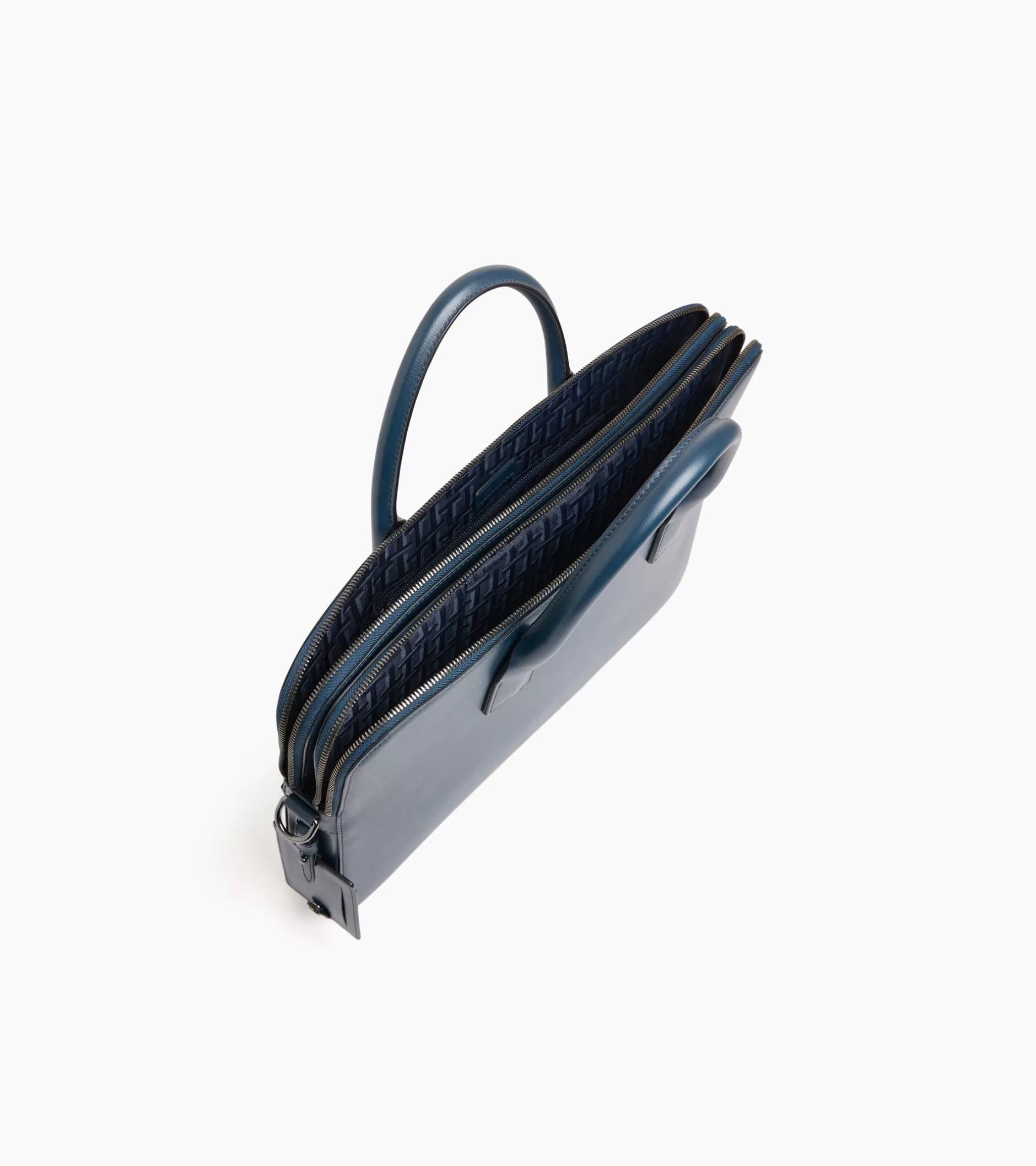Femme Le Tanneur Porte documents 15" Emile slim en cuir liégé - Twilight Blue