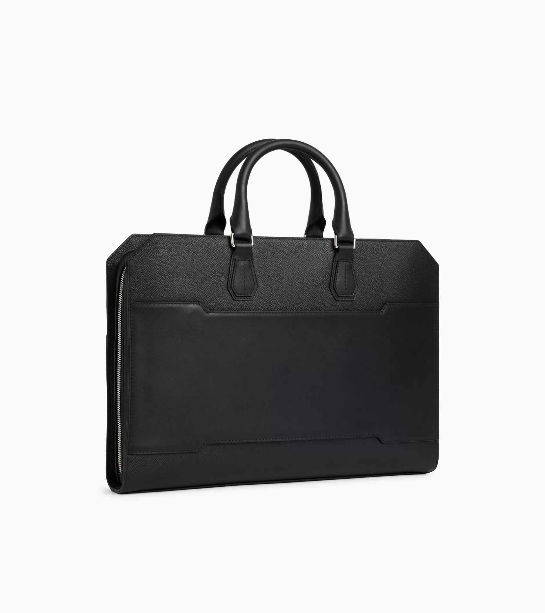 Femme Le Tanneur Porte documents slim 15" Gaston en cuir grain croisé - Black