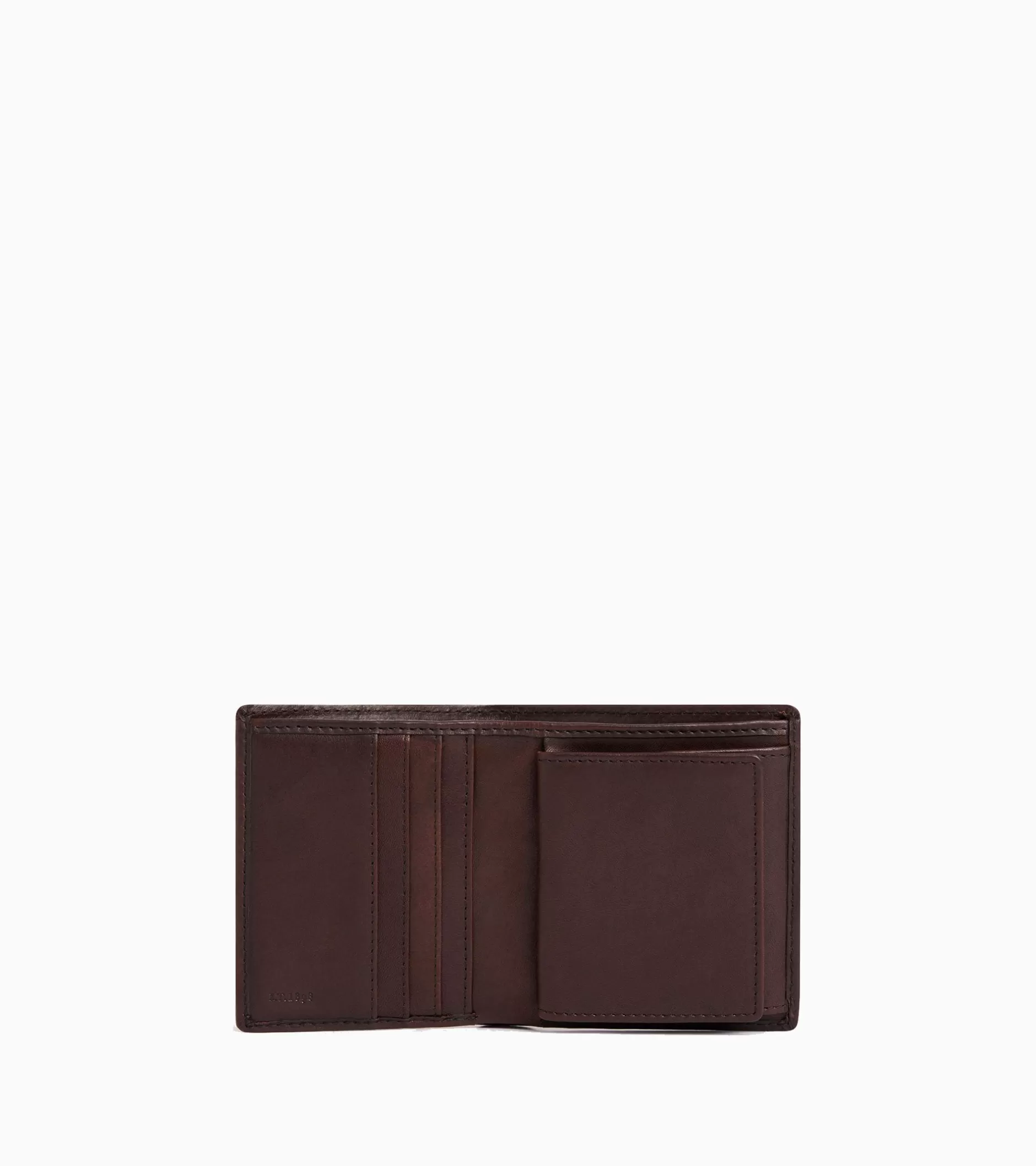 Homme Le Tanneur Porte monnaie boite avec poche billets Gary en cuir huilé - Brown