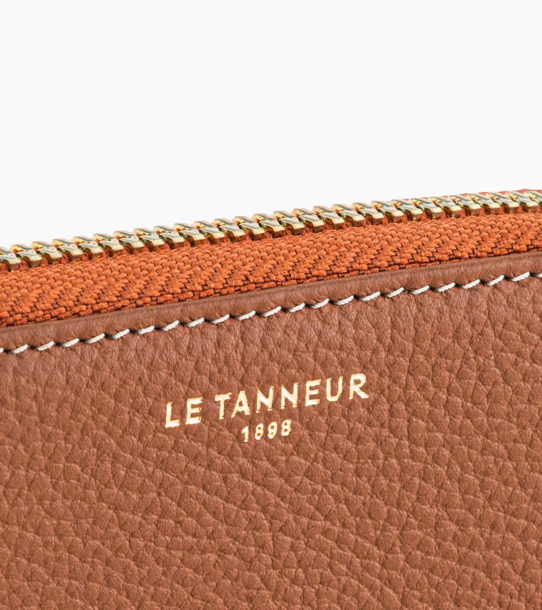 Femme Le Tanneur Porte monnaie Emilie en cuir grainé - Brown Tan