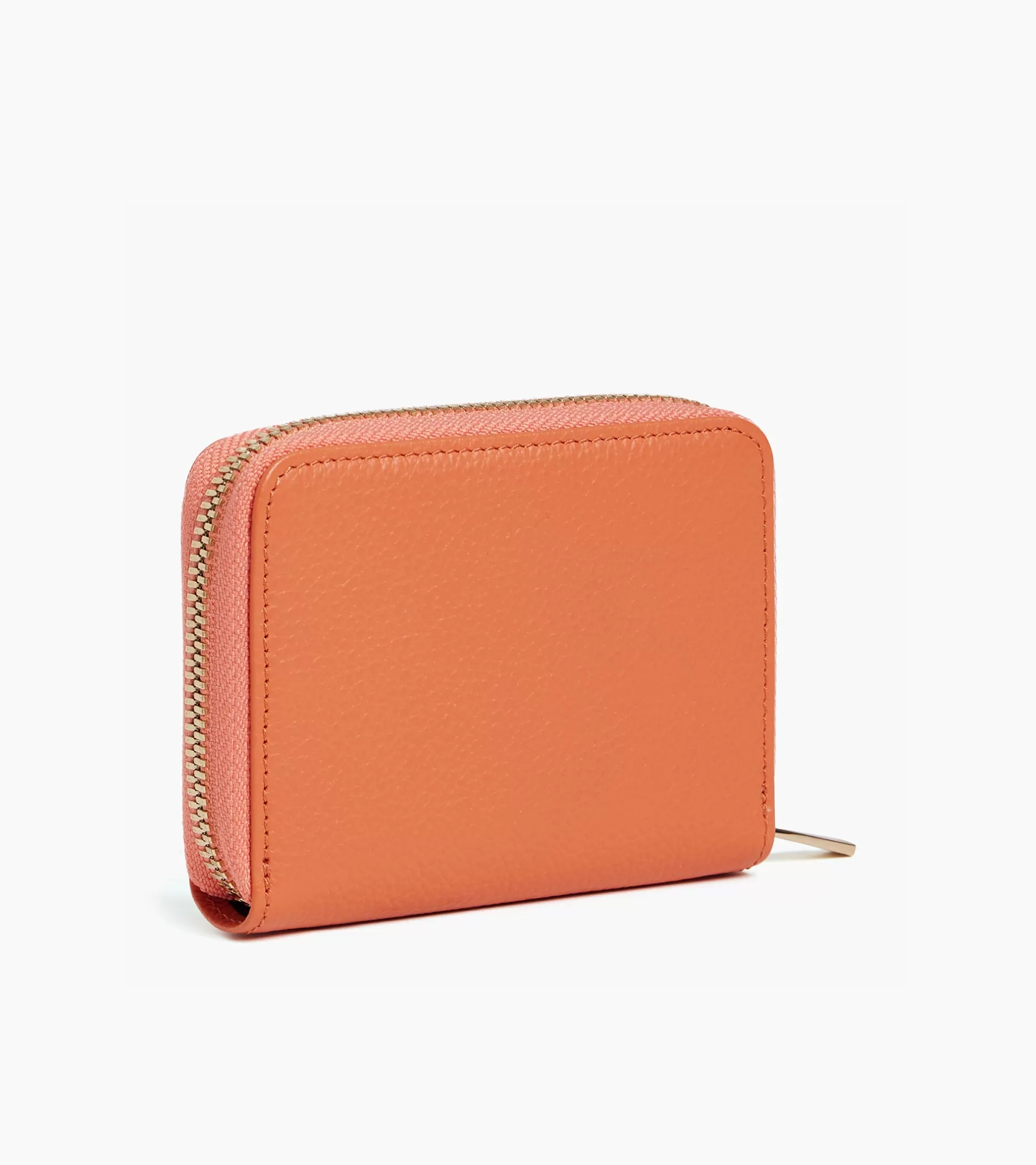 Femme Le Tanneur Porte monnaie Emilie en cuir grainé - ORANGE OCRE