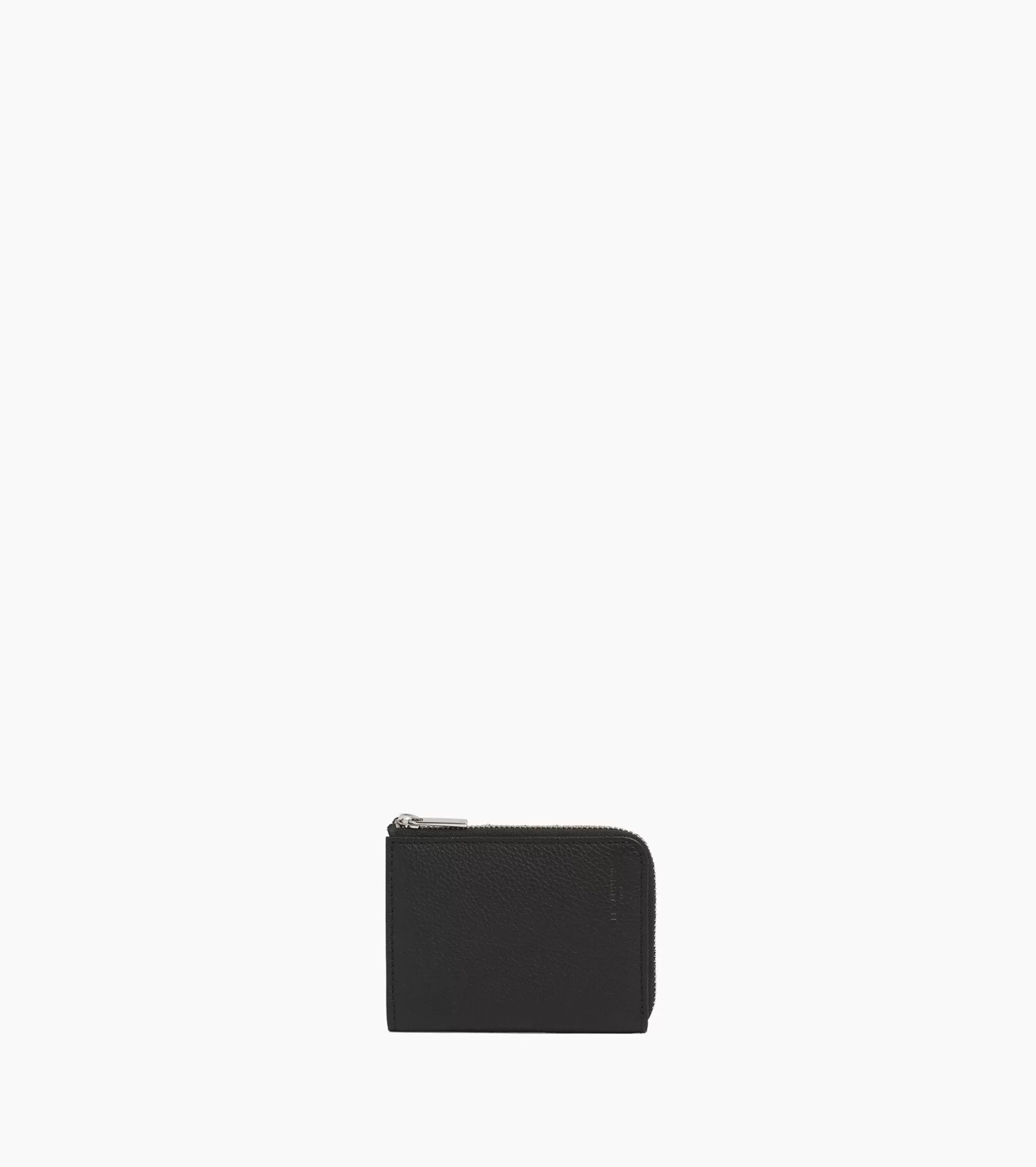 Homme Le Tanneur Porte monnaie zip en L Charles en cuir grainé - Black