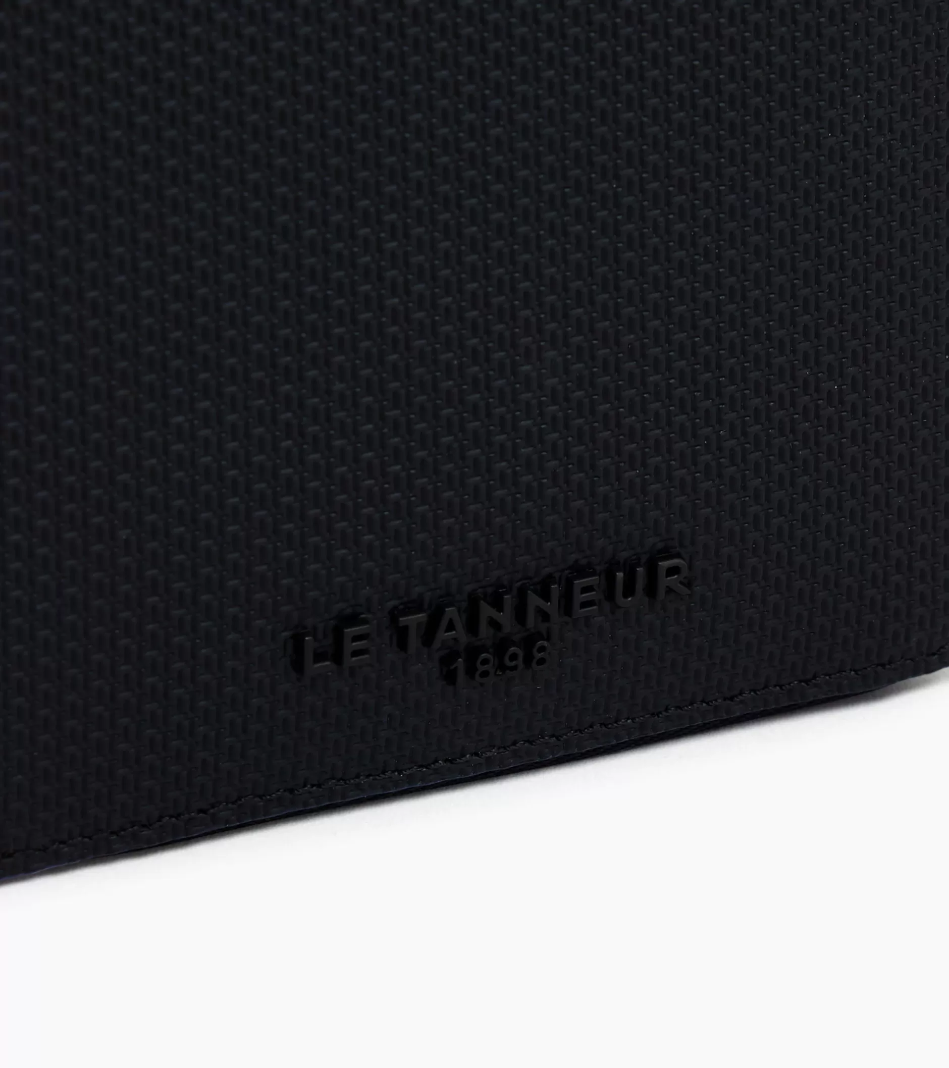 Homme Le Tanneur Porte monnaie zip en L Emile en cuir signature T - Black Le Bleu