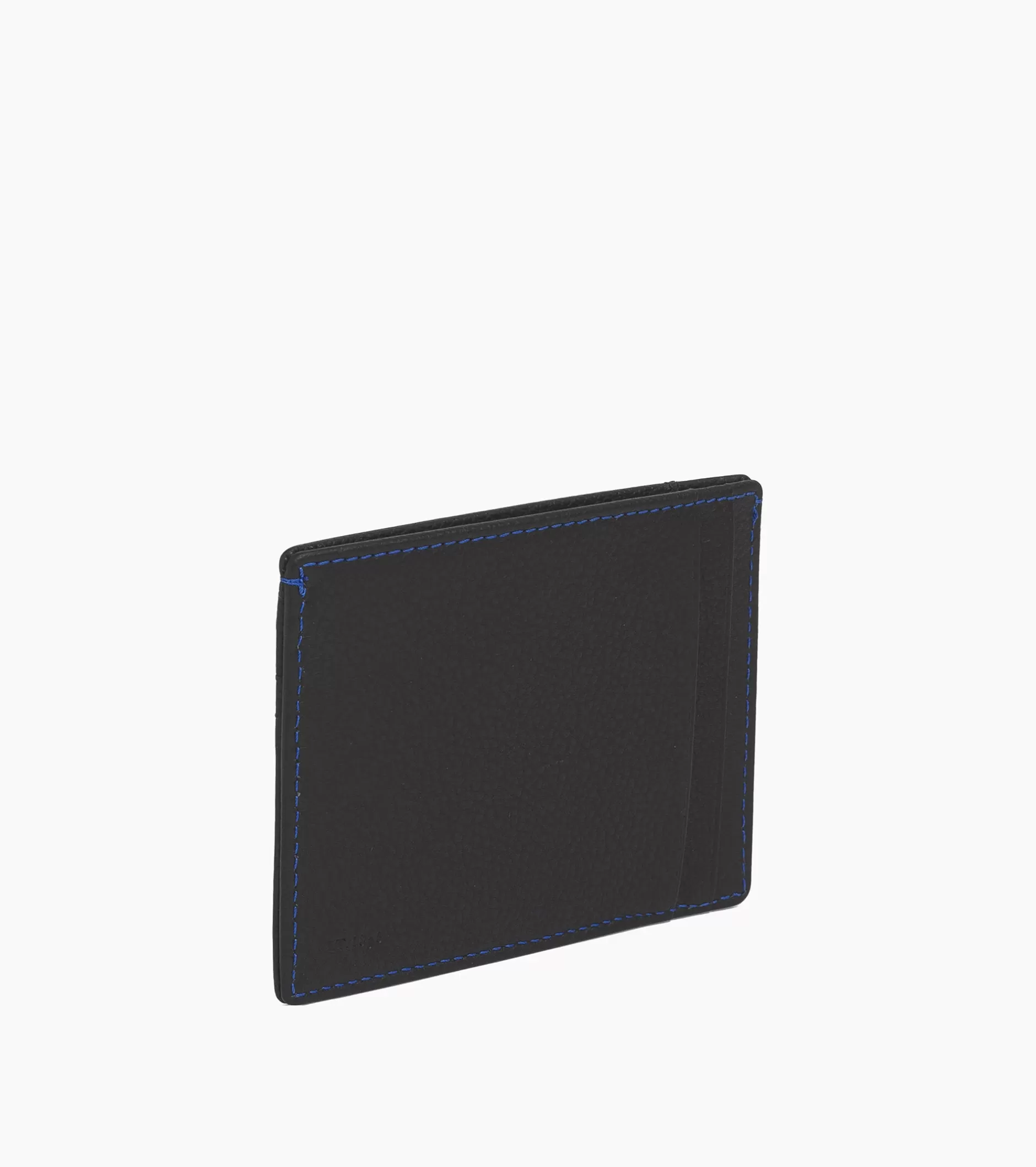 Femme Le Tanneur Porte papiers Charles en cuir grainé - Black Le Bleu